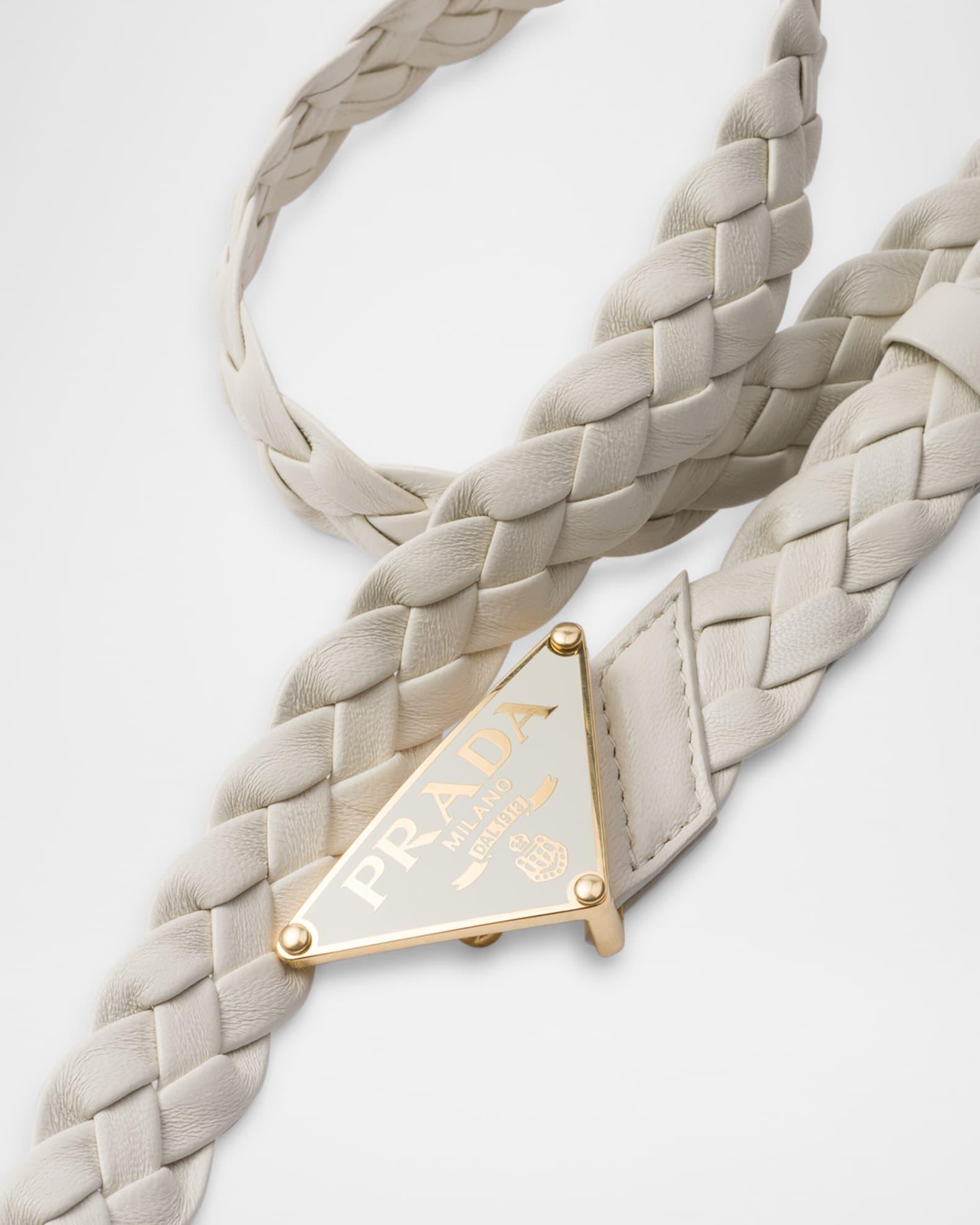 Triangle Braided Nappa Leather Belt Product Image