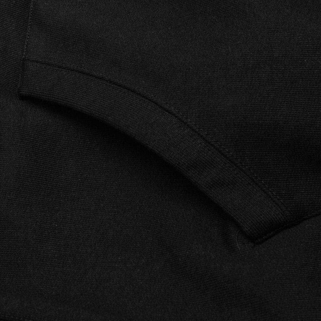 Heavy Weight Pullover Hooded Sweat Shirt Type-2 - Black Male Product Image