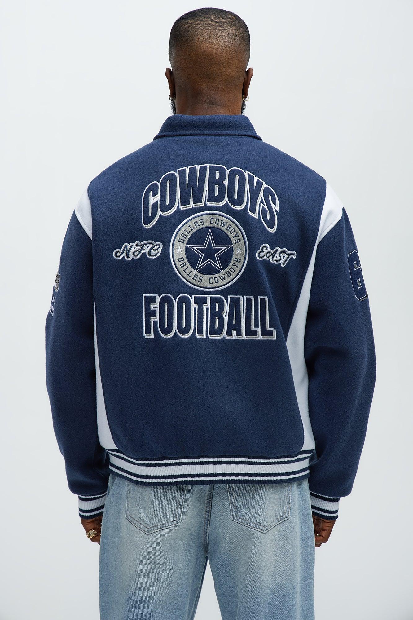 Cowboys Air Supremacy Jacket - White/Blue Male Product Image