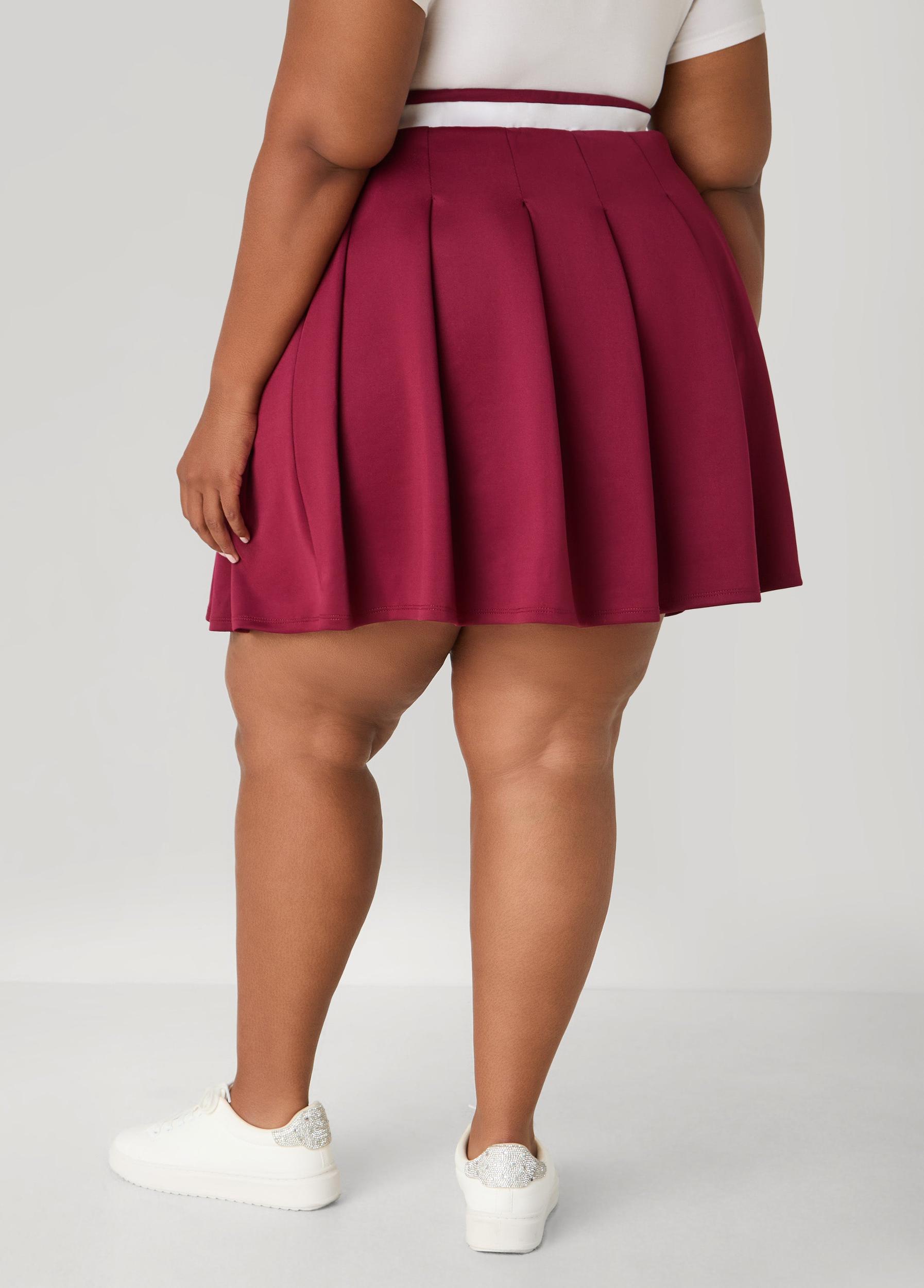 Plus Size Pleated Tennis Skort Ashley Stewart Product Image