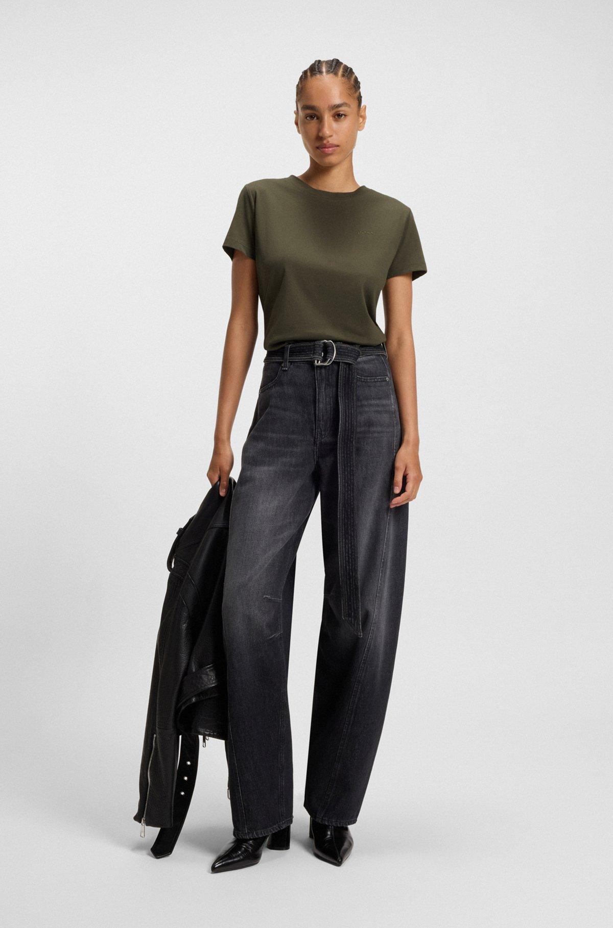 Cotton-jersey T-shirt with logo detail Product Image