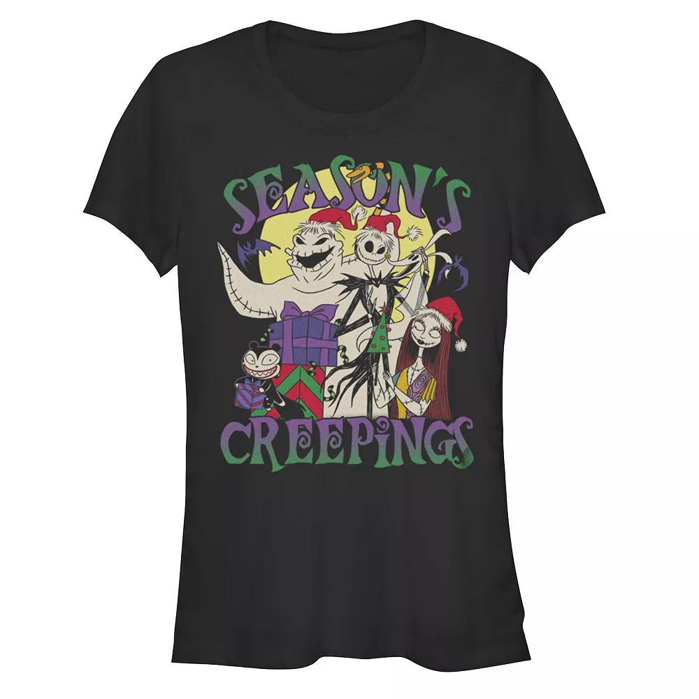 Disney's The Nightmare Before Christmas Season's Creepings Juniors' Fitted Graphic Tee, Girl's,  Product Image