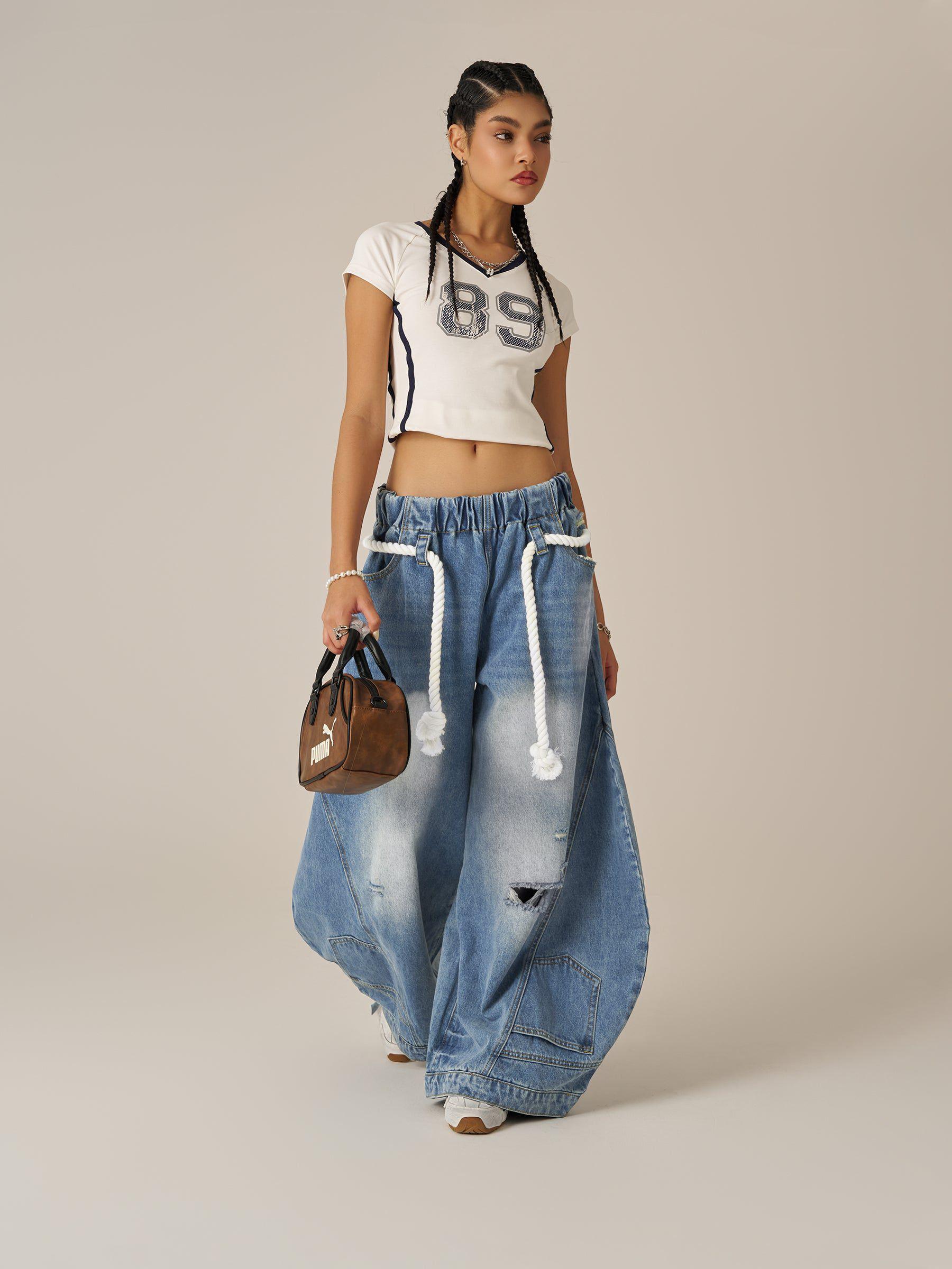 Aelfric Eden Reverse Super Baggy Barrel Jeans Product Image