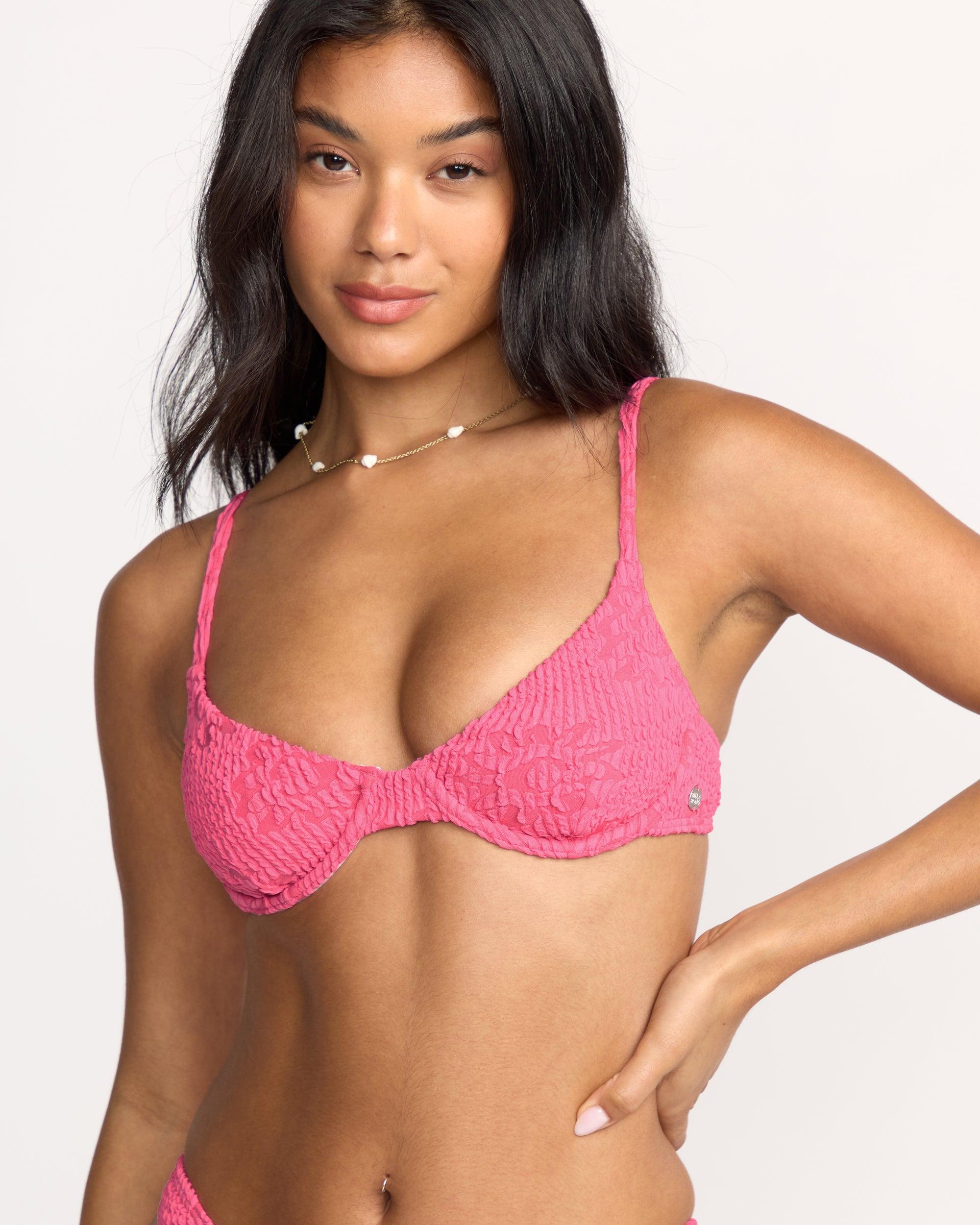 Were Wild Demi Underwire Bikini Top - Paradise Pink Female Product Image