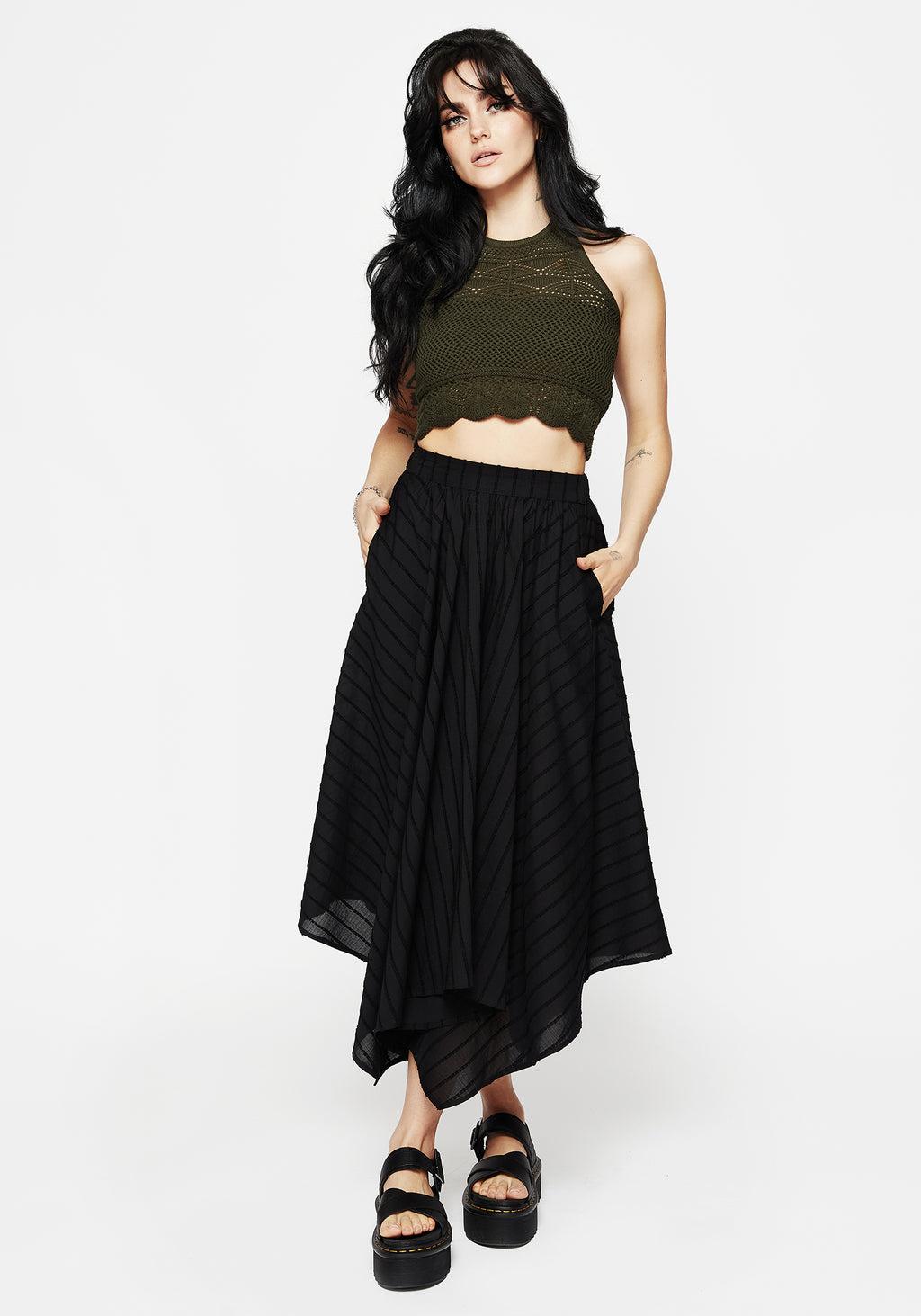 Blythe Handkerchief Hem Midaxi Skirt Product Image