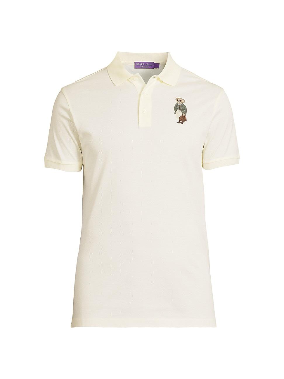 Mens Custom-Slim-Fit Polo Bear Piqu Polo Shirt Product Image