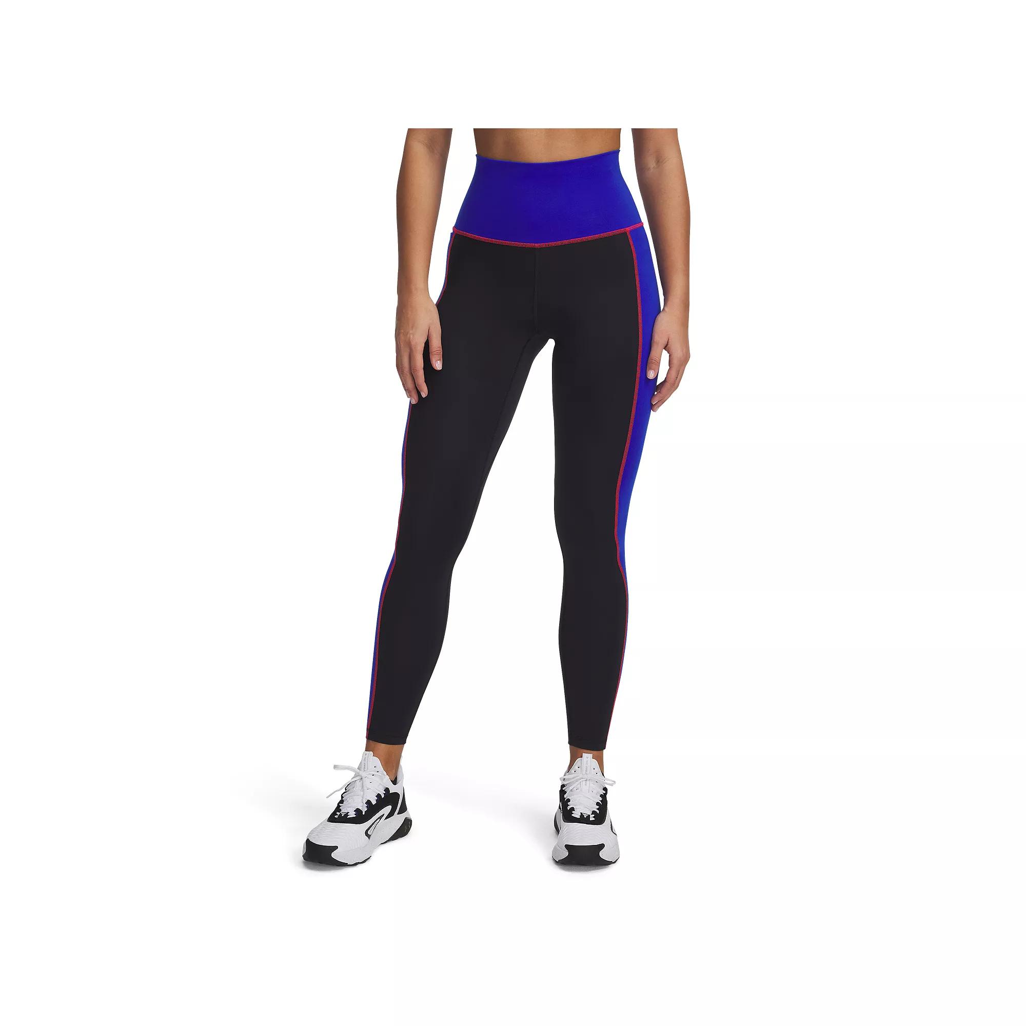 Women's Under Armour Project Rock High-Rise Ankle Leggings, Size: Large, Black Product Image