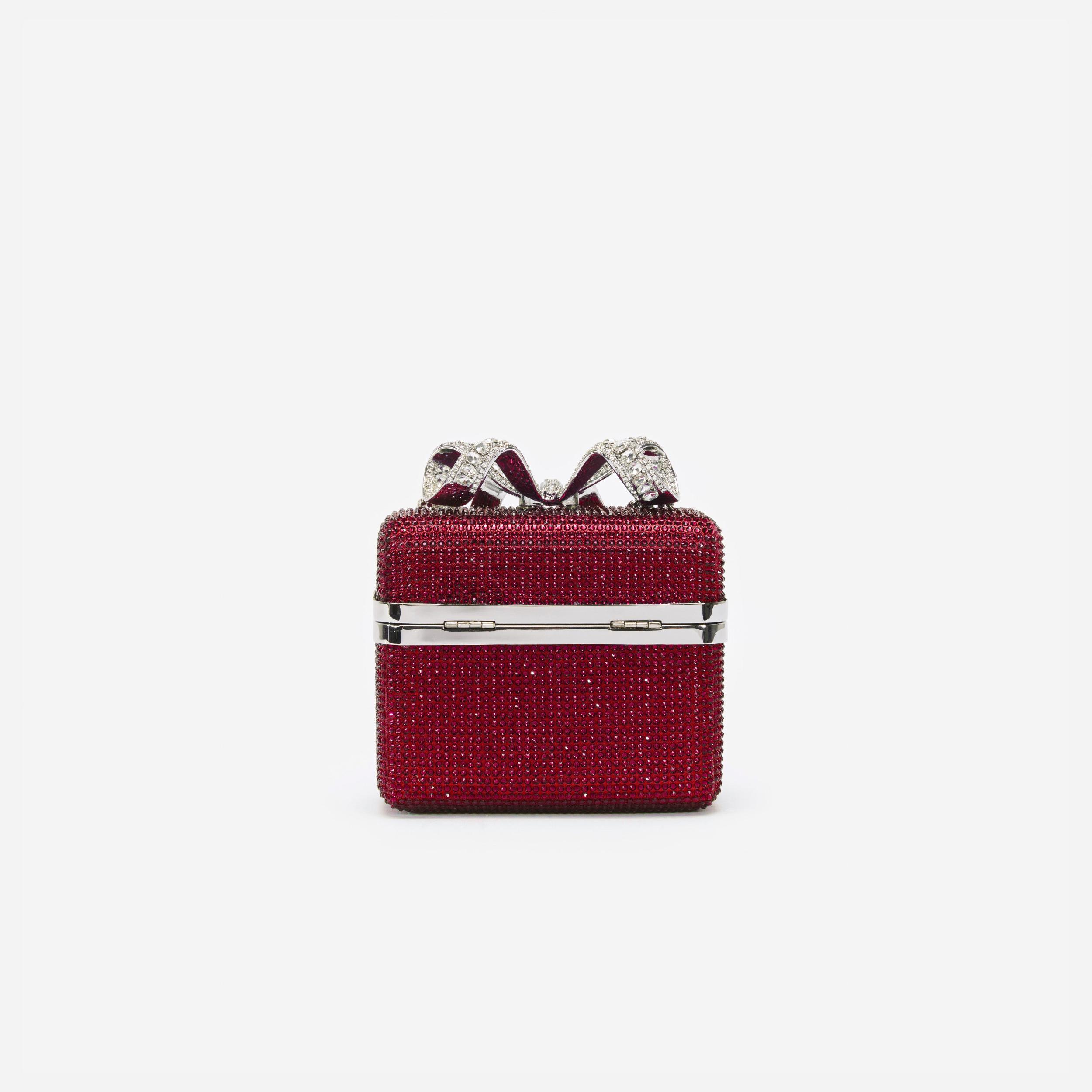 Burgundy Crystal Vanity Case Product Image
