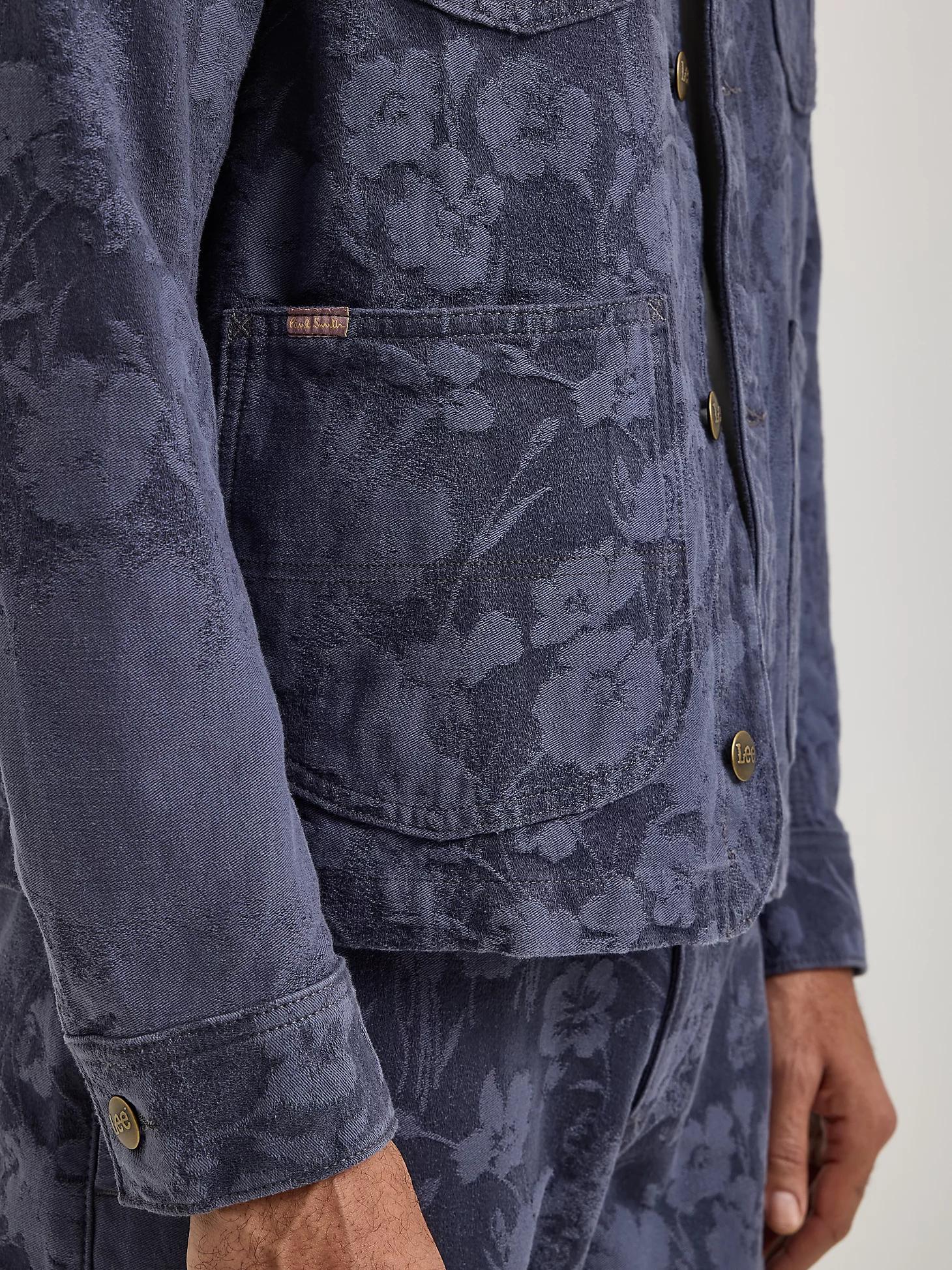 Men's Lee® x Paul Smith Jacquard Collarless Chore Coat | Men's Jackets & Outerwear | Lee® Product Image