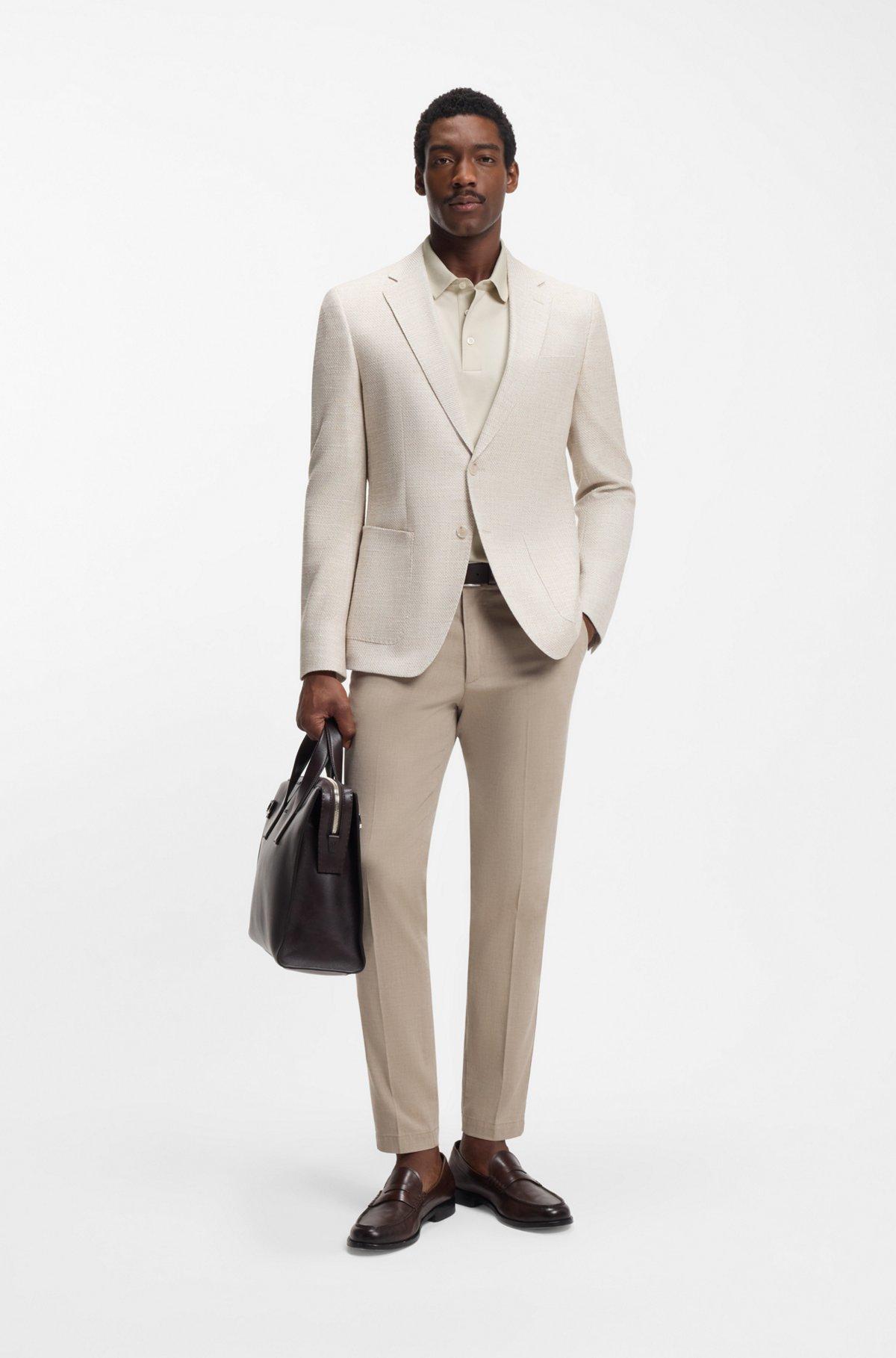 Monogram-jacquard polo shirt in cotton Product Image