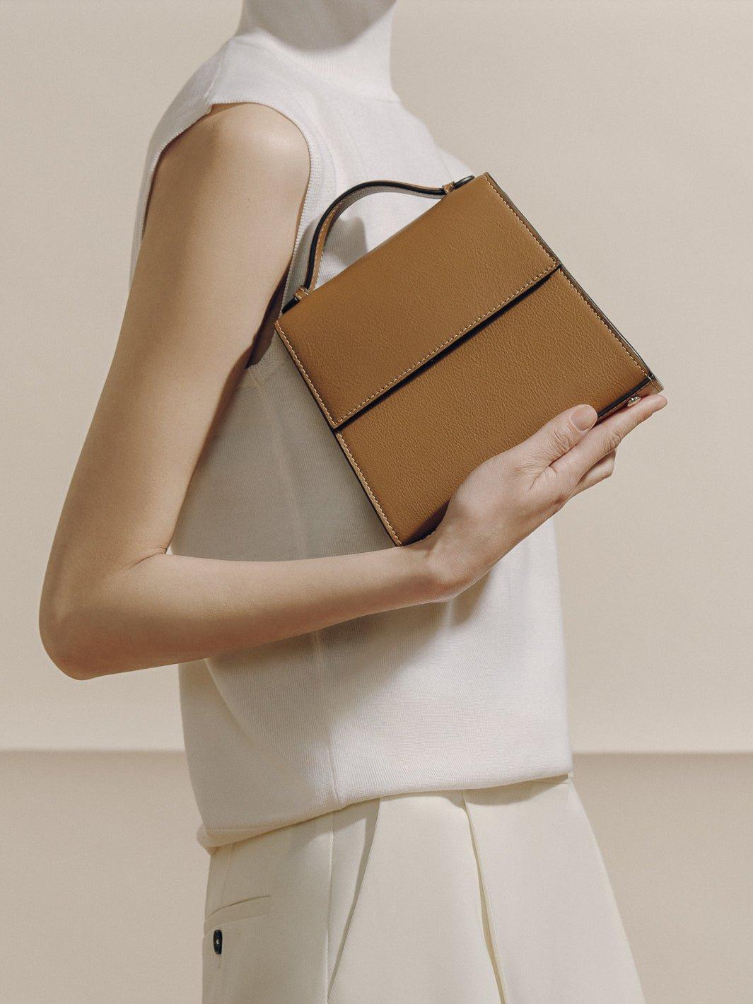 The Small Top Handle in Nappa Product Image