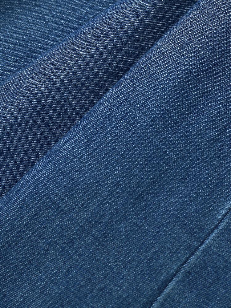 Denim Straight High-Waisted Women Jeans Product Image