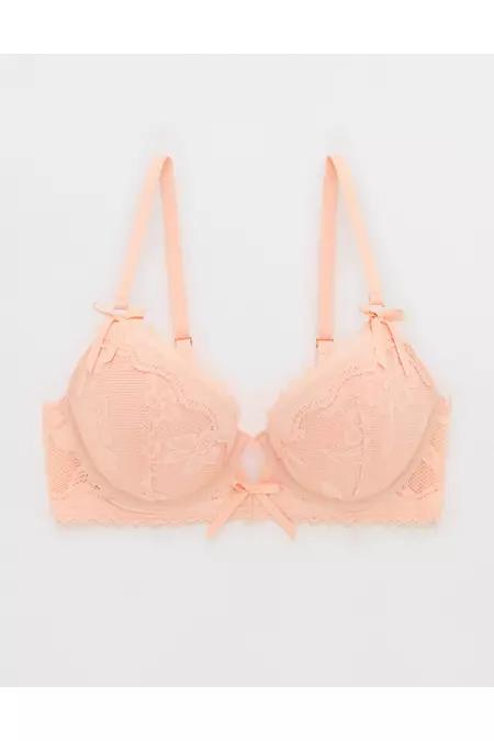 Show Off Feeling Femme Lace Plunge Push Up Bra Women's Product Image