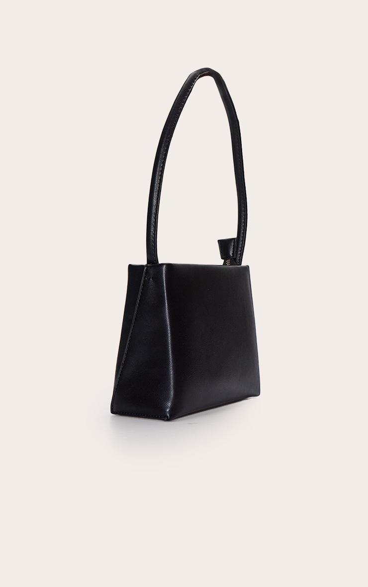 Black Structured Mini Shoulder Bag Product Image