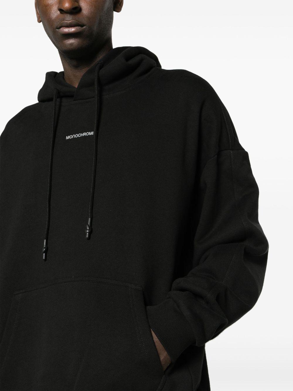 logo-print drawstring hoodie Product Image