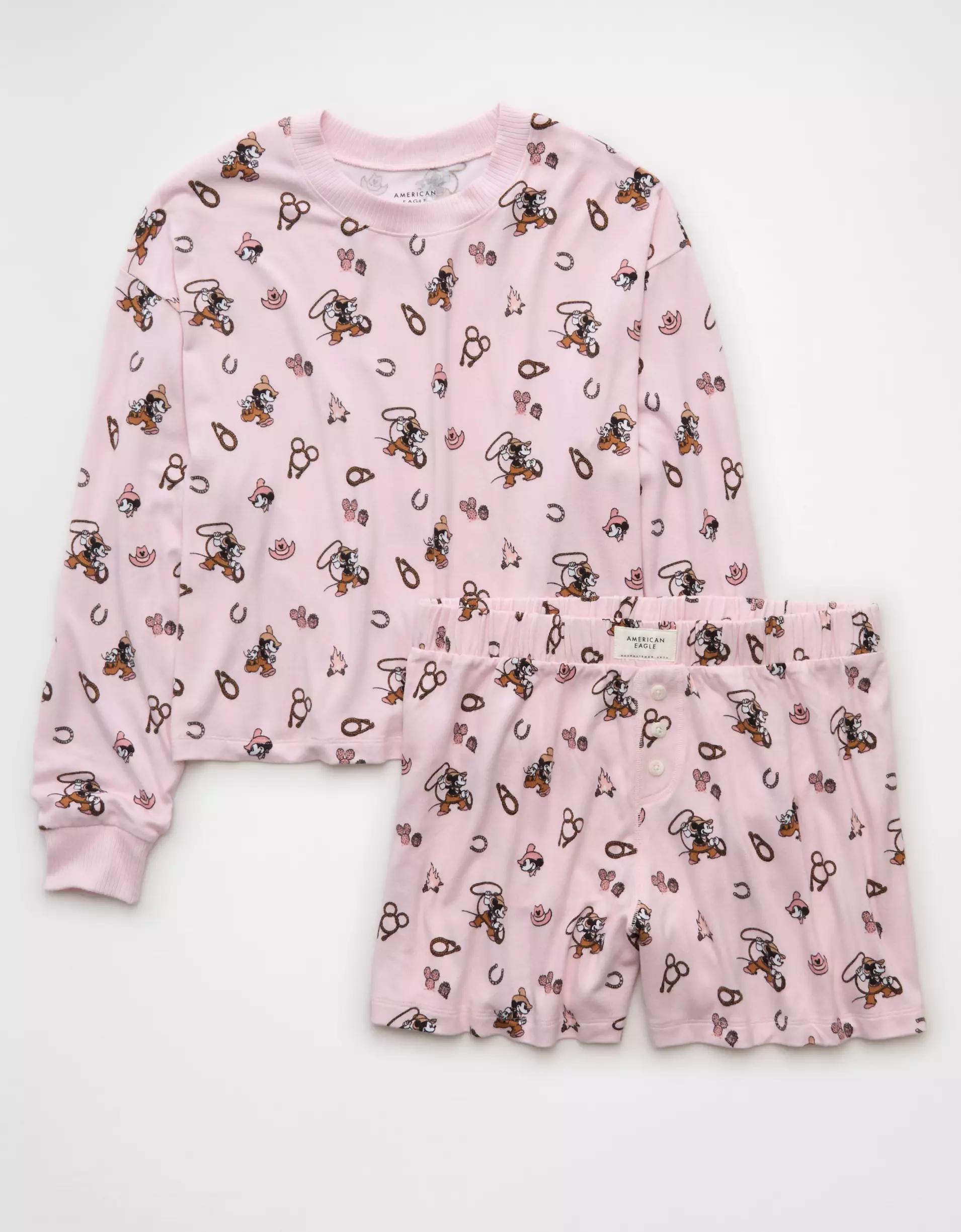 AE Luxe Plush Mickey Mouse PJ Set Product Image