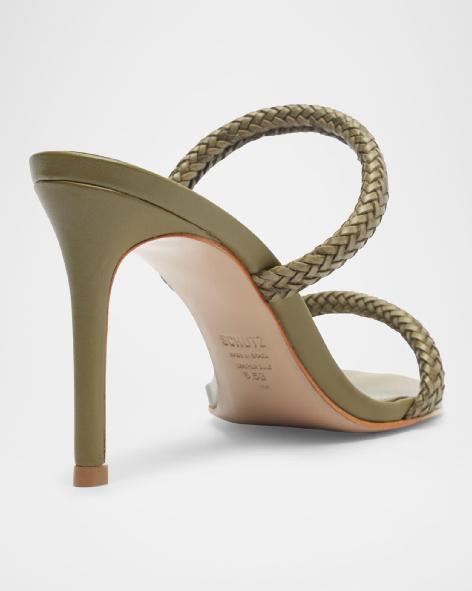 Taliah Woven Leather Dual-Band Sandals Product Image