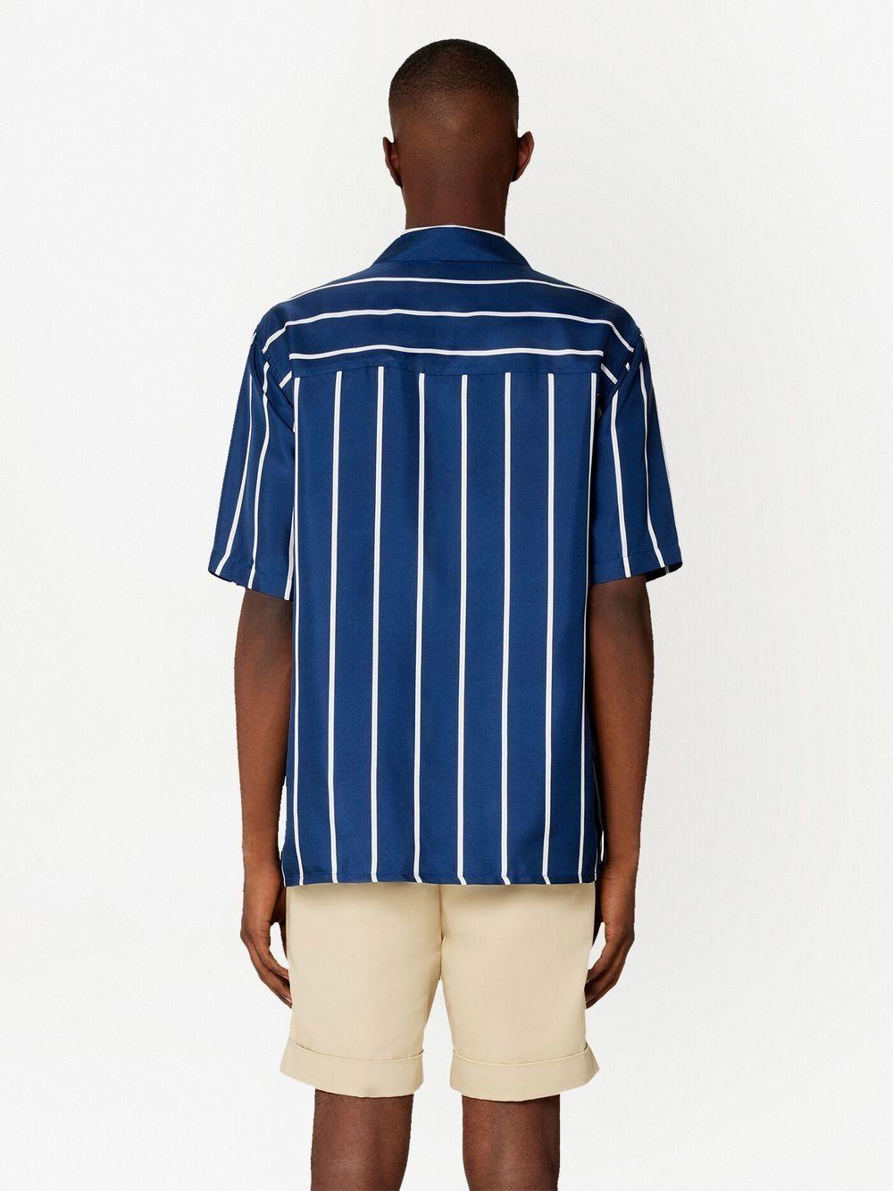 striped short-sleeve shirt Product Image