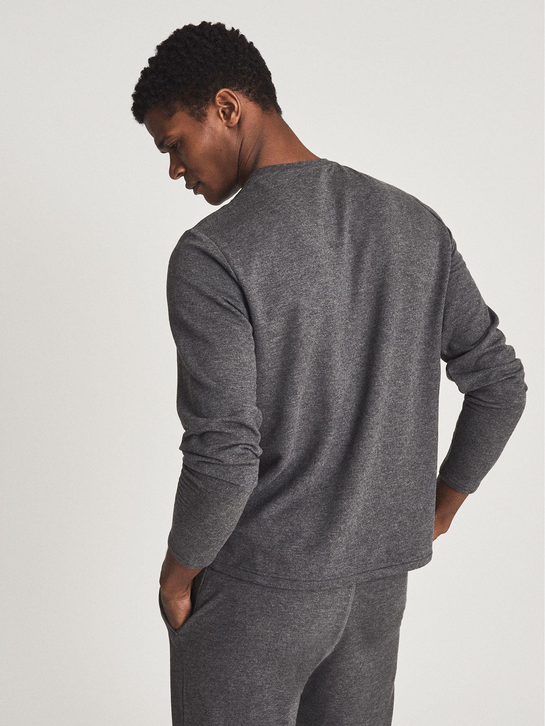 Melange Crew Neck Jumper in Dark Grey Product Image