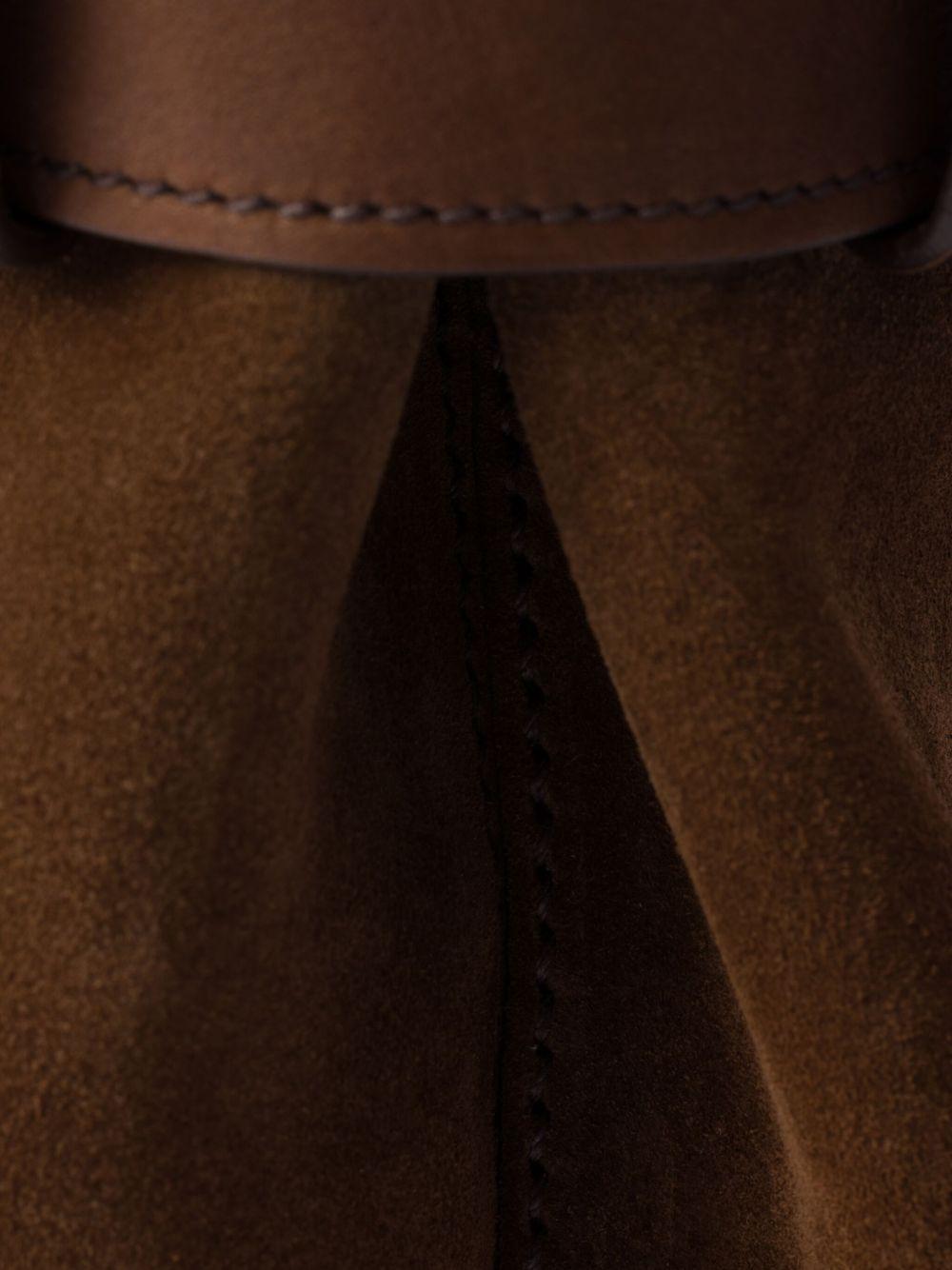 medium Buckle belt-detail suede bag Product Image