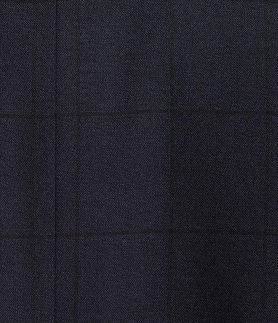 Hickey Freeman Modern Fit Flat Front Window Pattern 2-Piece Suit Product Image