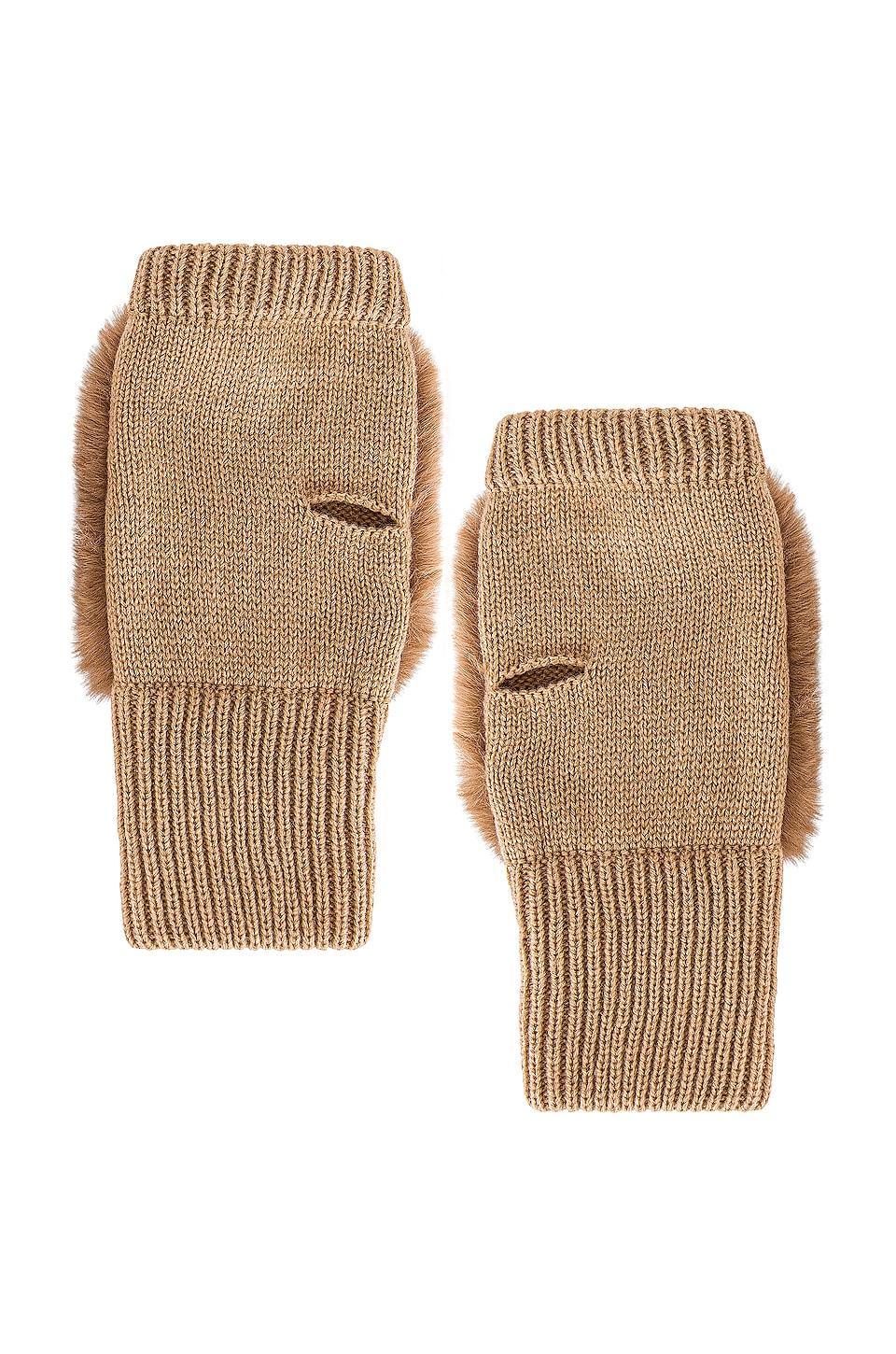 Texty Time Faux Fur Mittens jocelyn Product Image