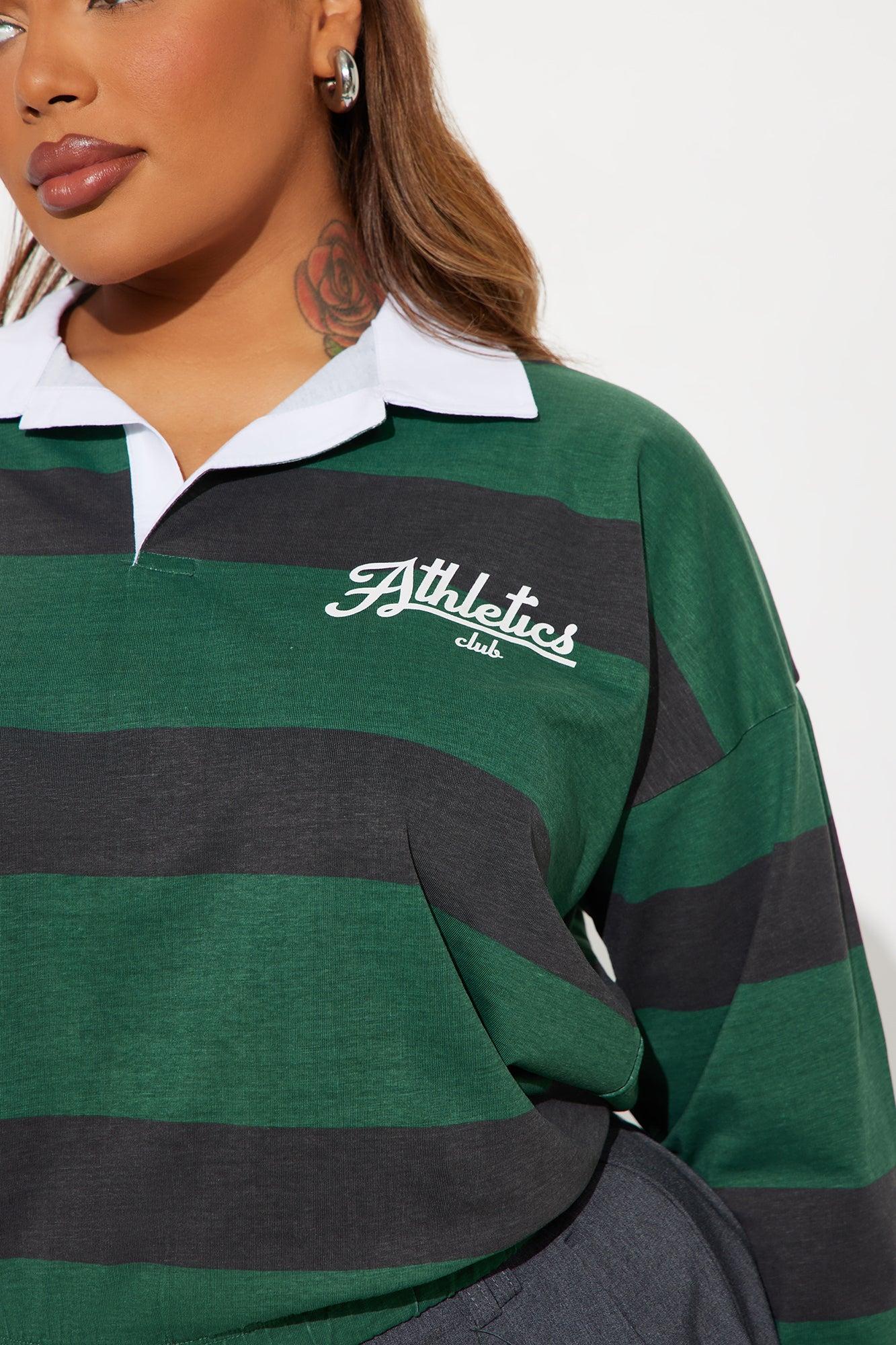 Athletics Club Polo Top - Green Product Image