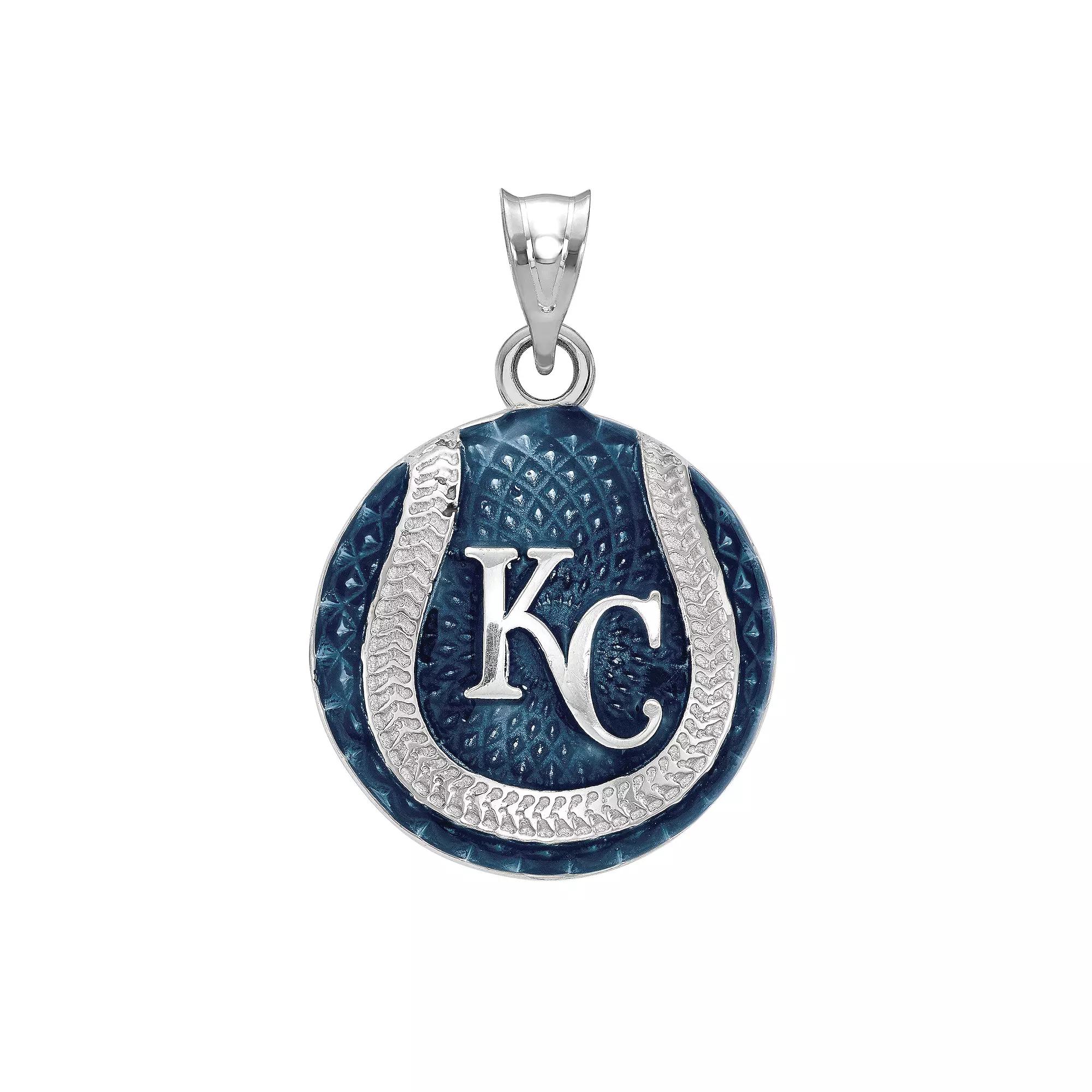 LogoArt Sterling Silver Kansas City Royals Baseball Enameled Charm, Women's,  Product Image