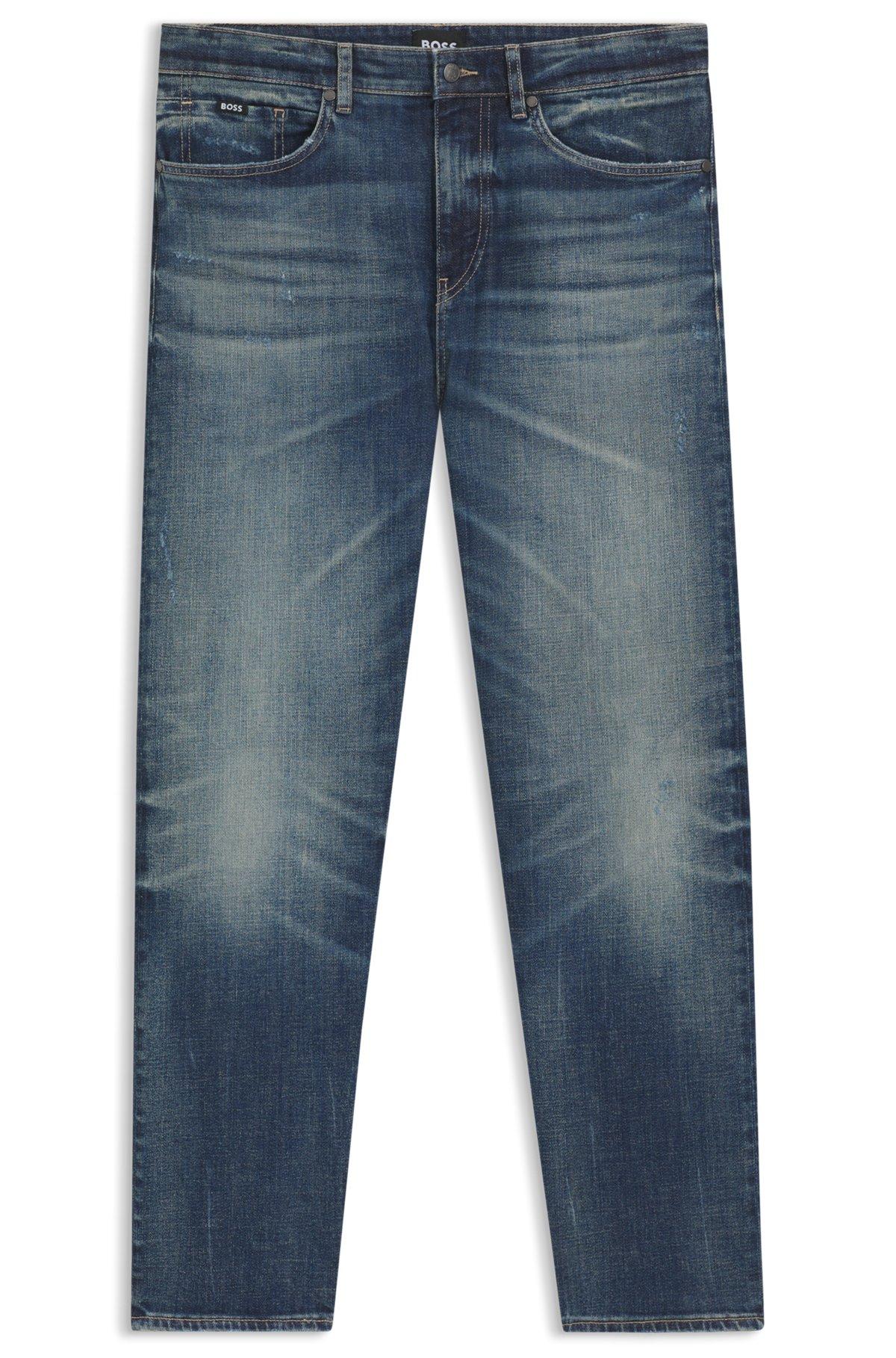 Blue jeans in stretch denim Product Image