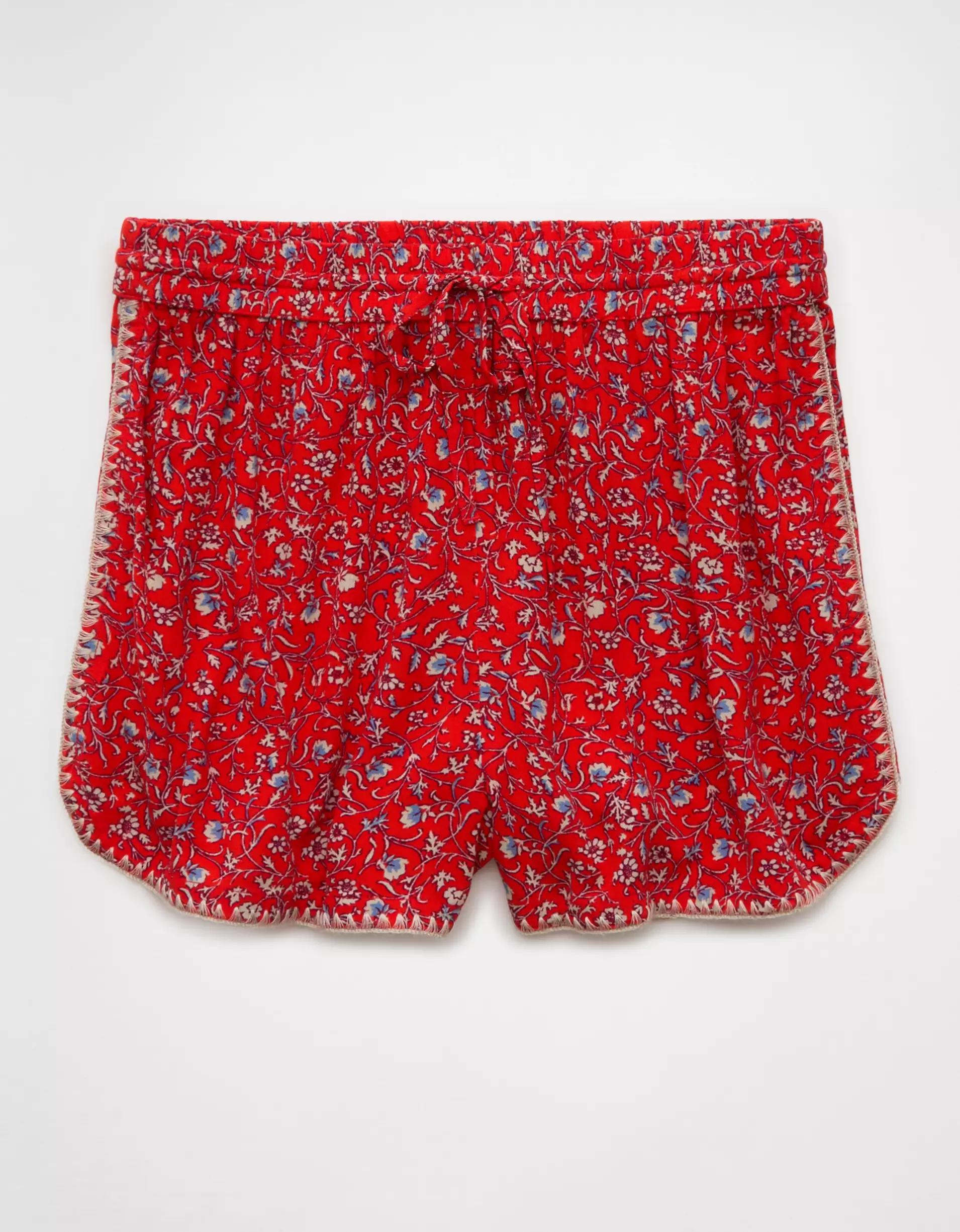AE High-Waisted Floral Dolphin Hem Short Product Image