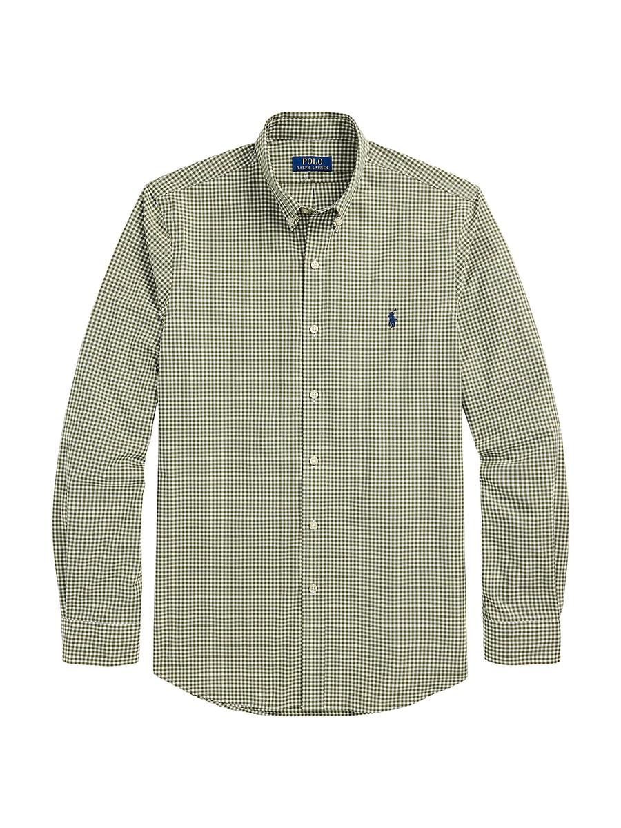 Mens Gingham Stretch Poplin Shirt Product Image