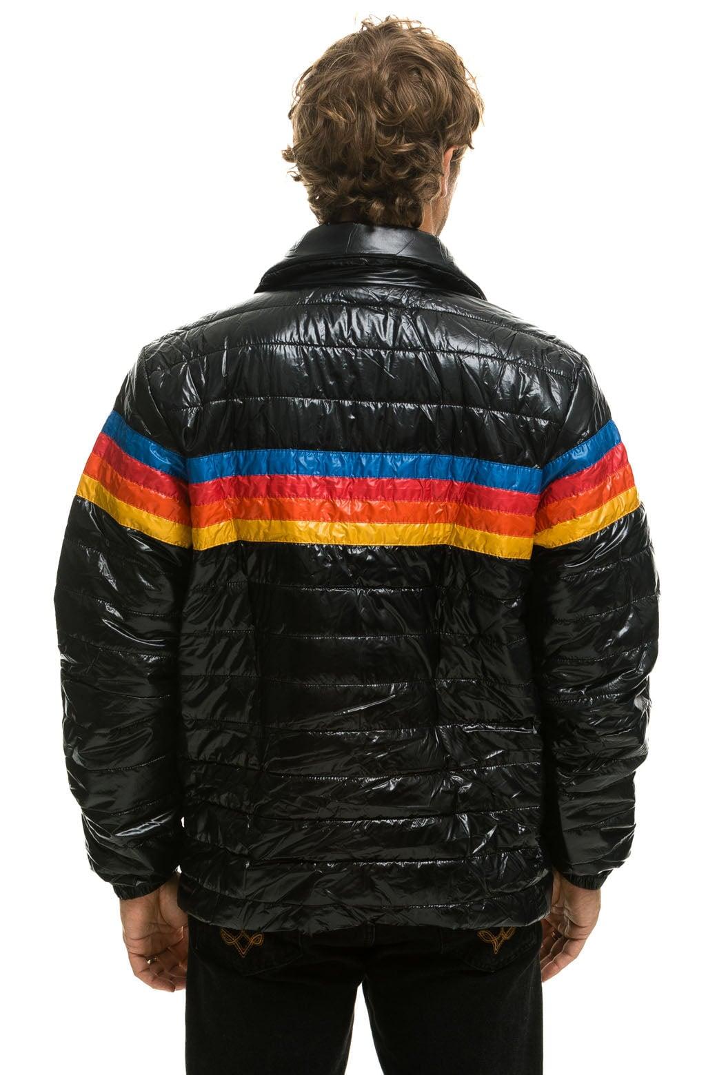 4 STRIPE TRAVELER JACKET - GLOSSY BLACK Male Product Image
