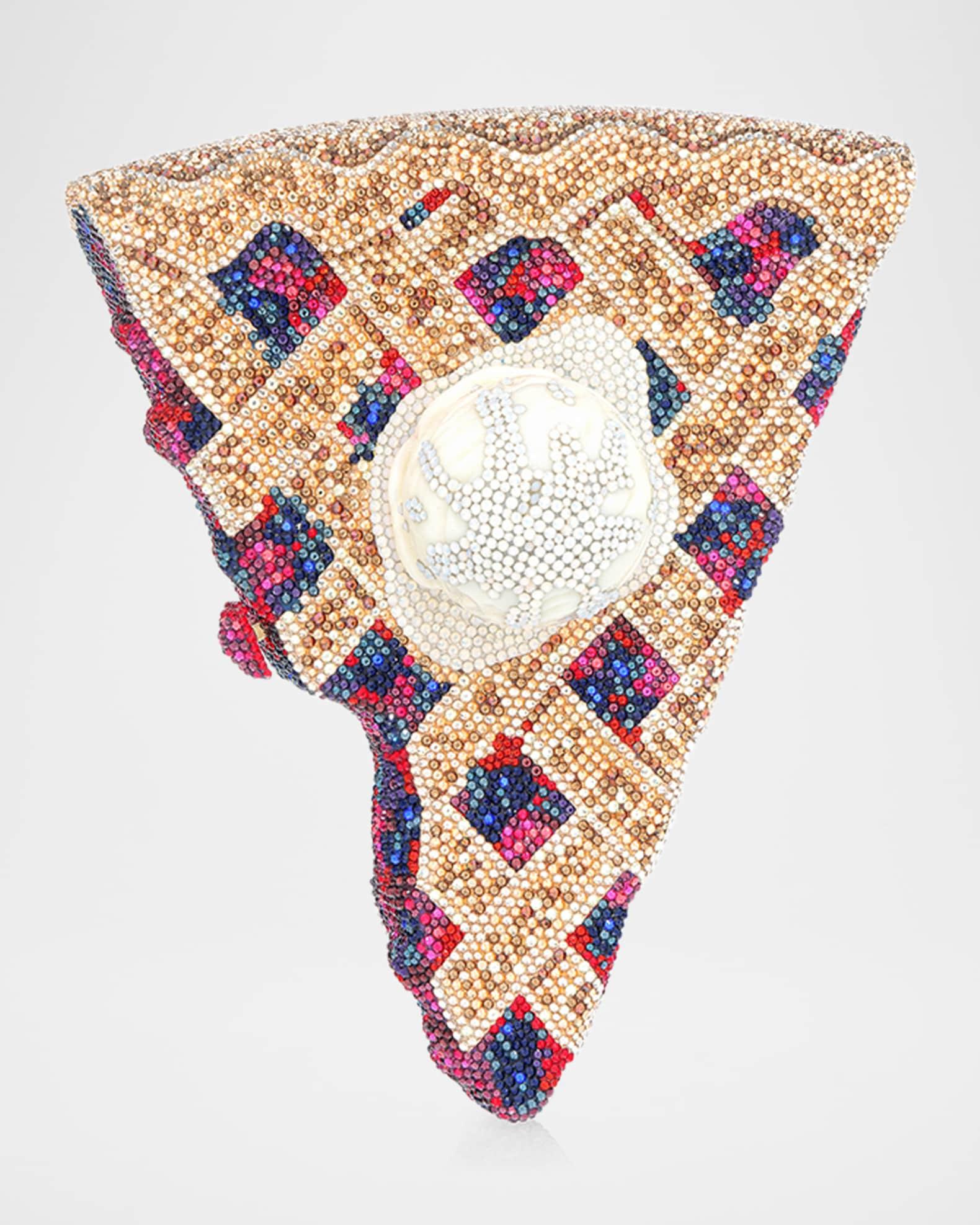 A La Mode Pie Slice Crystal Clutch Bag Product Image