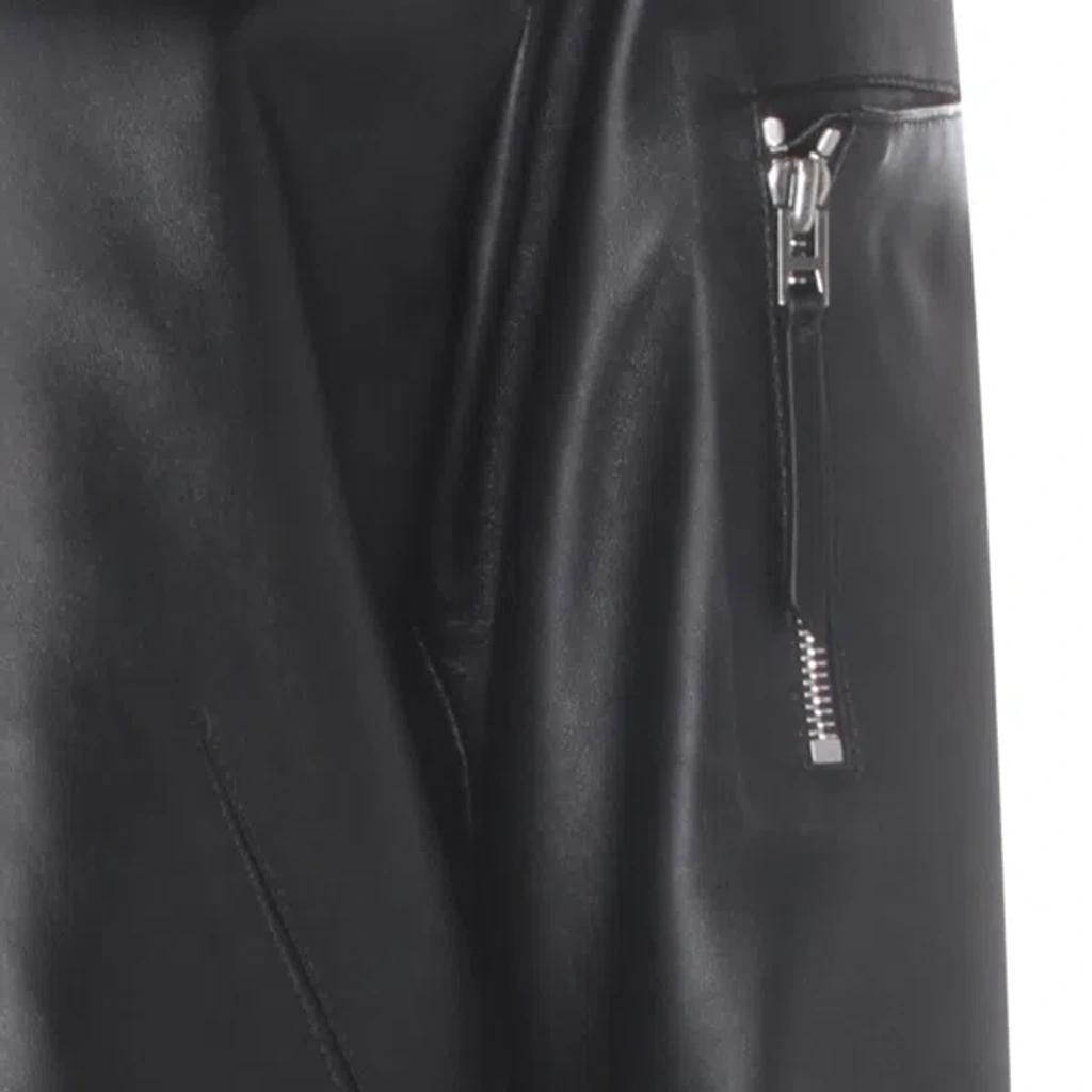 TOM FORD Black Shiny Nappa Plonge Leather Jacket In Multi Product Image