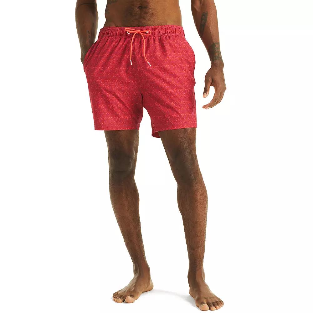 Men's Nautica 6" Quick-Dry Swim Trunks, Size: XXL, Pink Wood Product Image