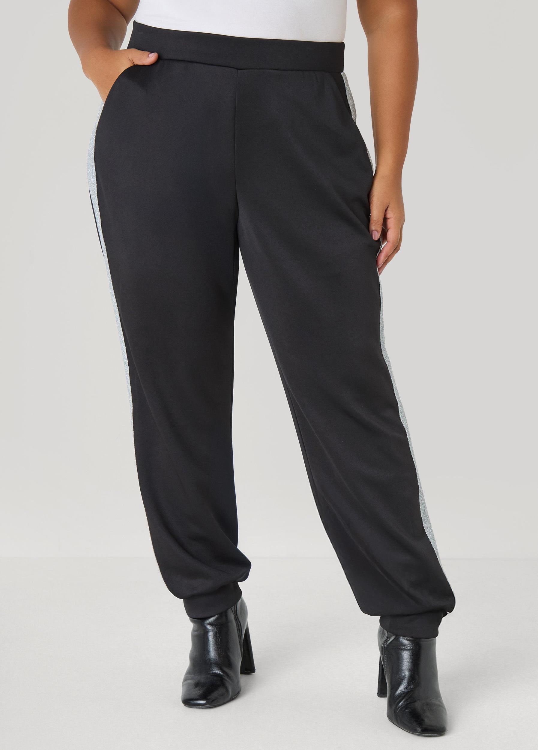 Metallic Paneled Joggers Product Image