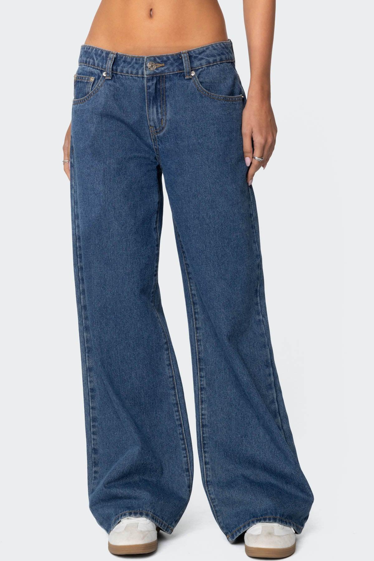 Raelynn Washed Low Rise Baggy Jeans Product Image