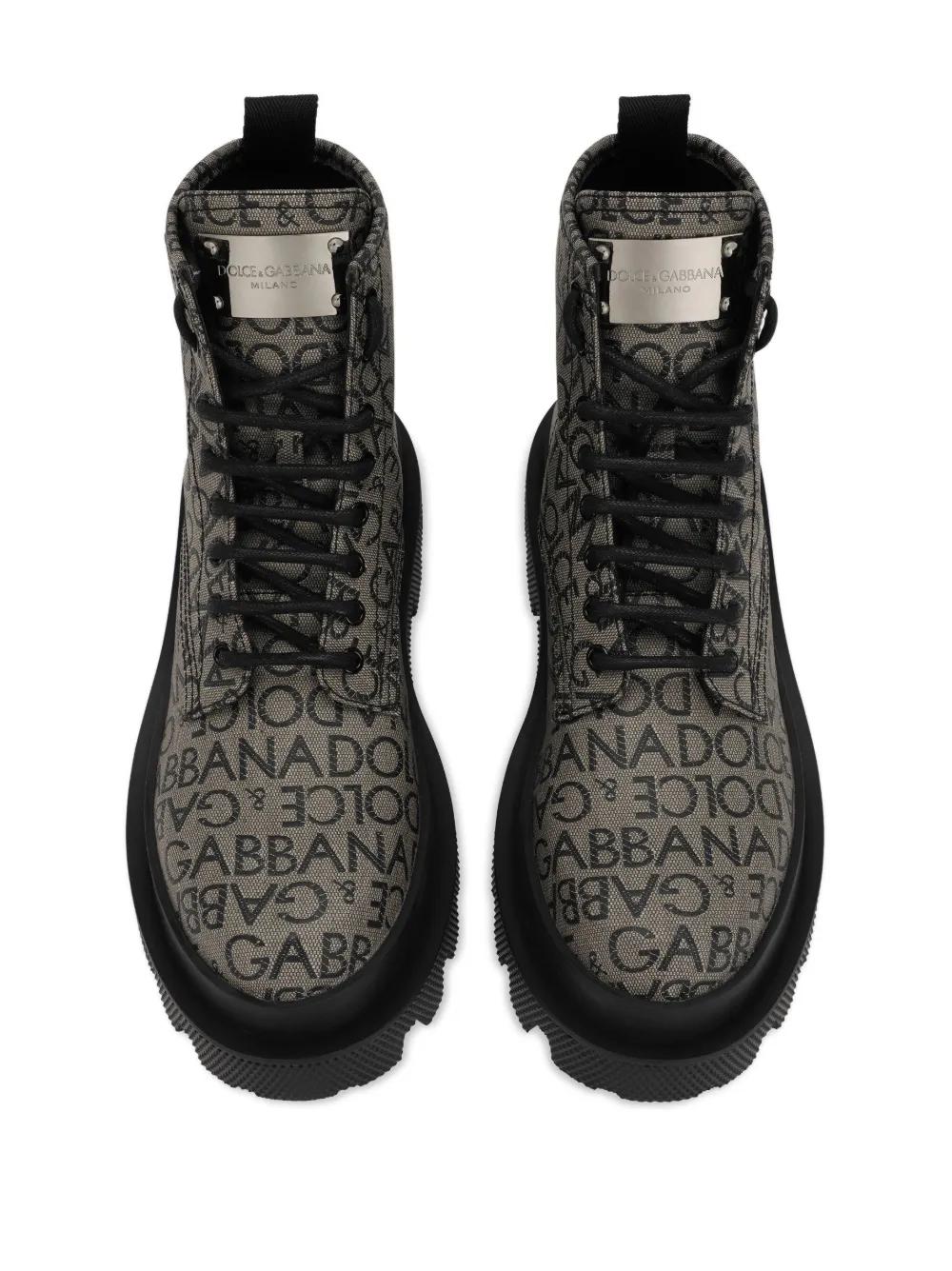 logo-jacquard ankle boots Product Image