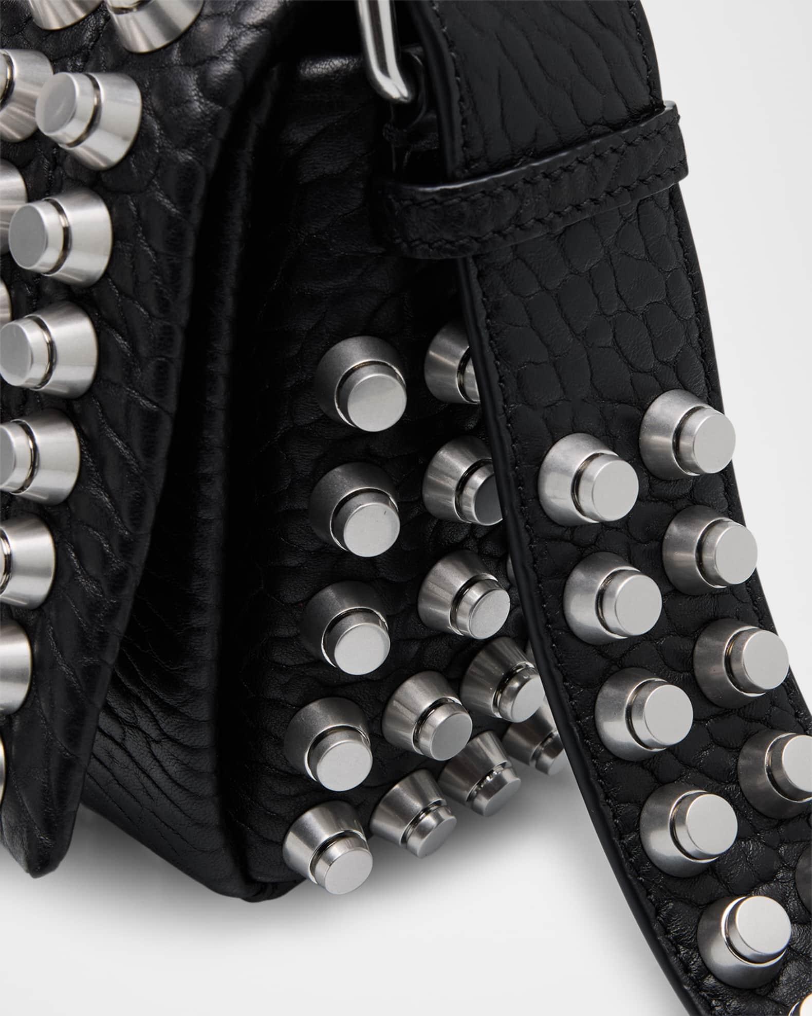 Ricco Medium Stud Leather Shoulder Bag Product Image