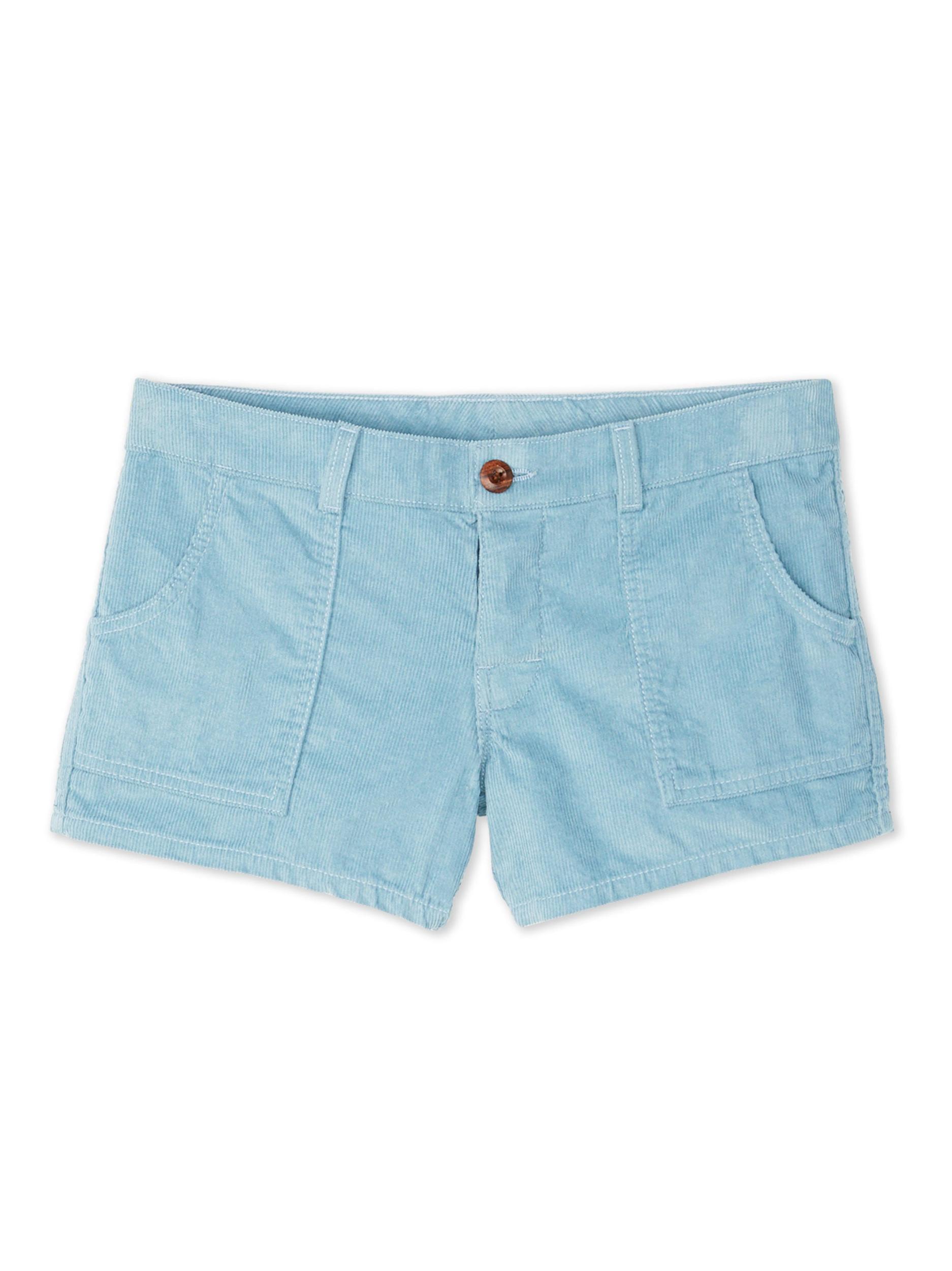 Women's Classic Corduroy Shorts - Light Blue Female Product Image