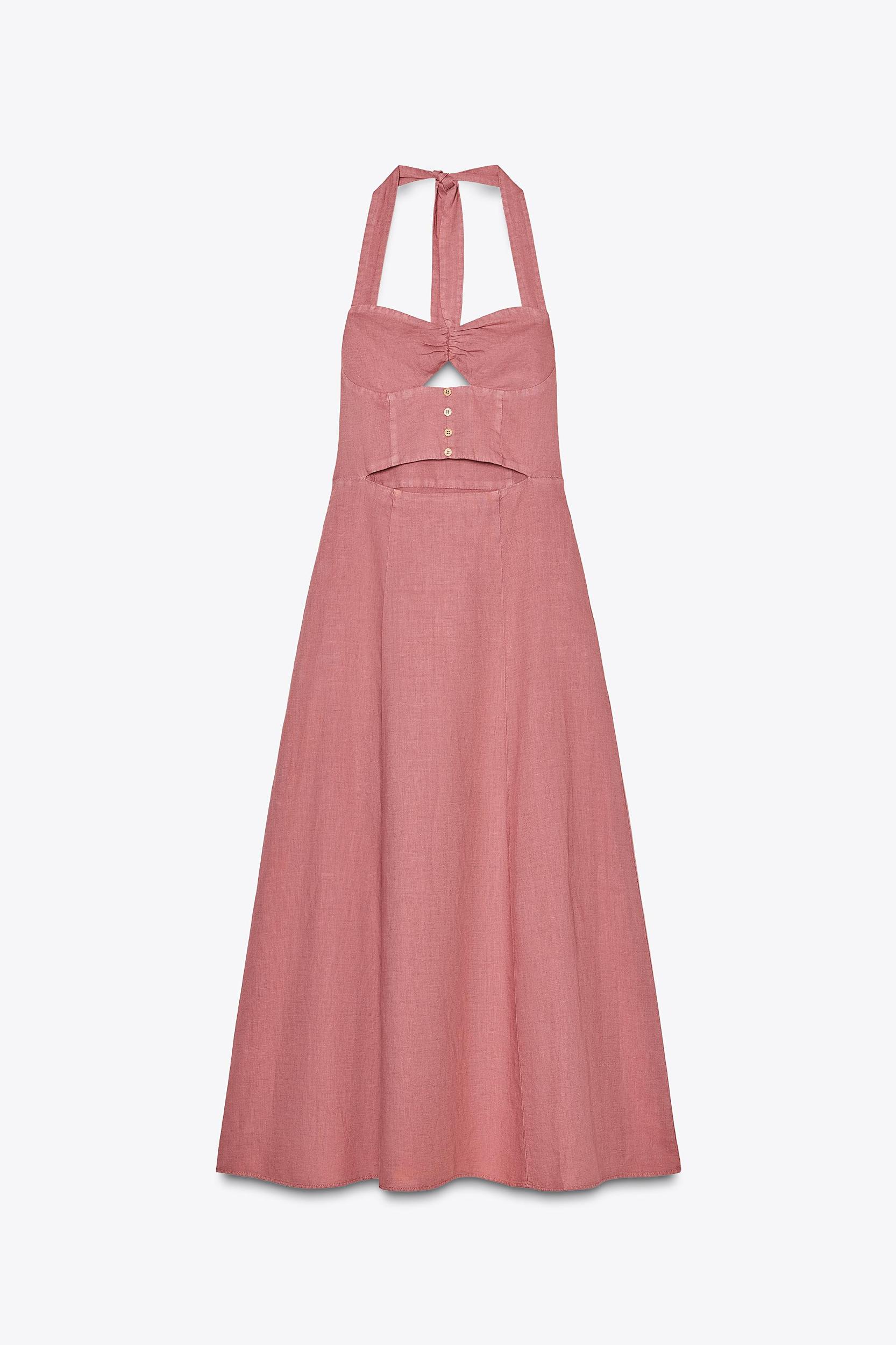 RAMIE HALTER MIDI DRESS Product Image