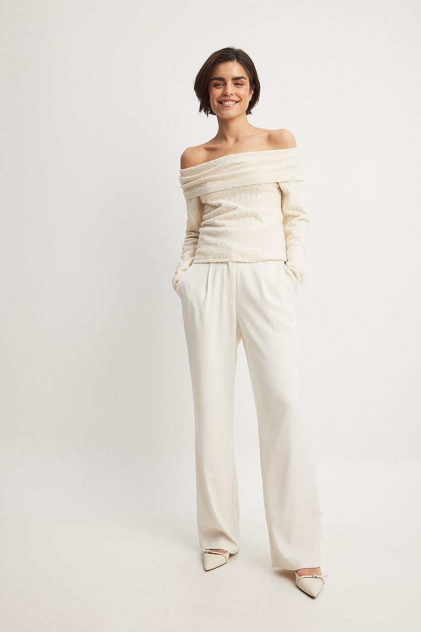 Off Shoulder Knitted Top Product Image