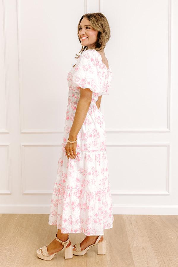Sweet Pea Floral Midi Dress Product Image