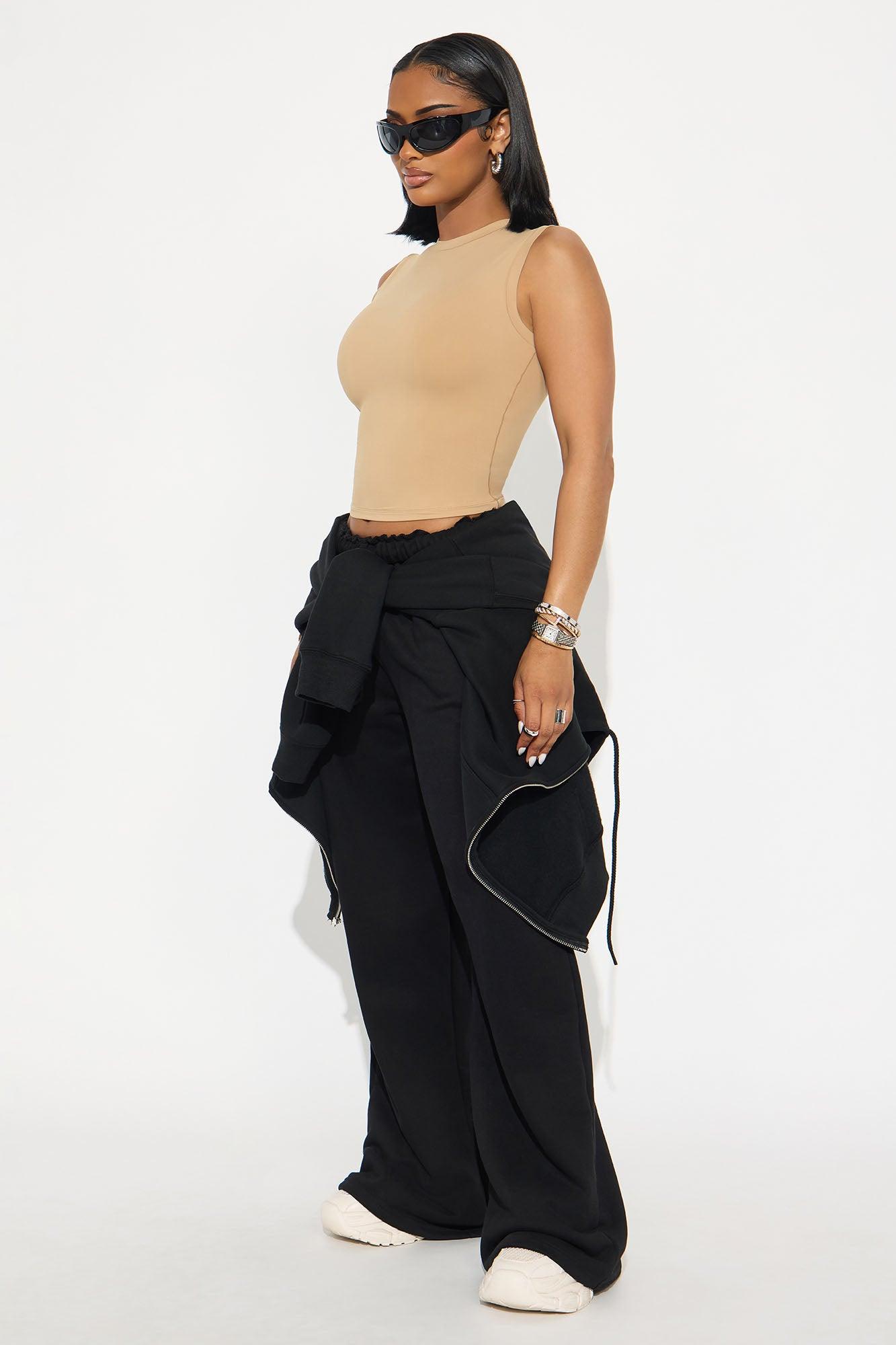 Second Skin Double Lined Muscle Tank - Mocha Female Product Image