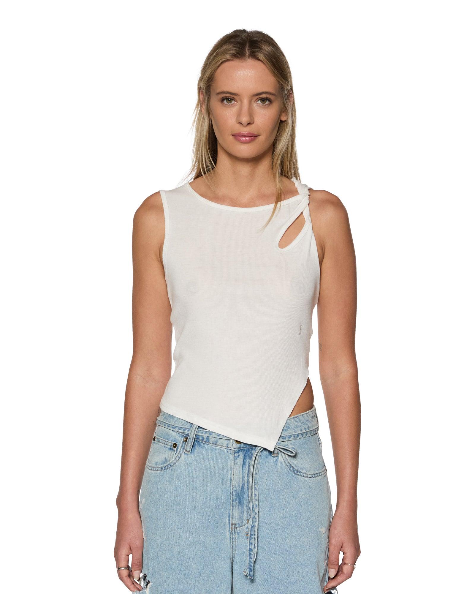 TWISTED TANK WHITE Female Product Image