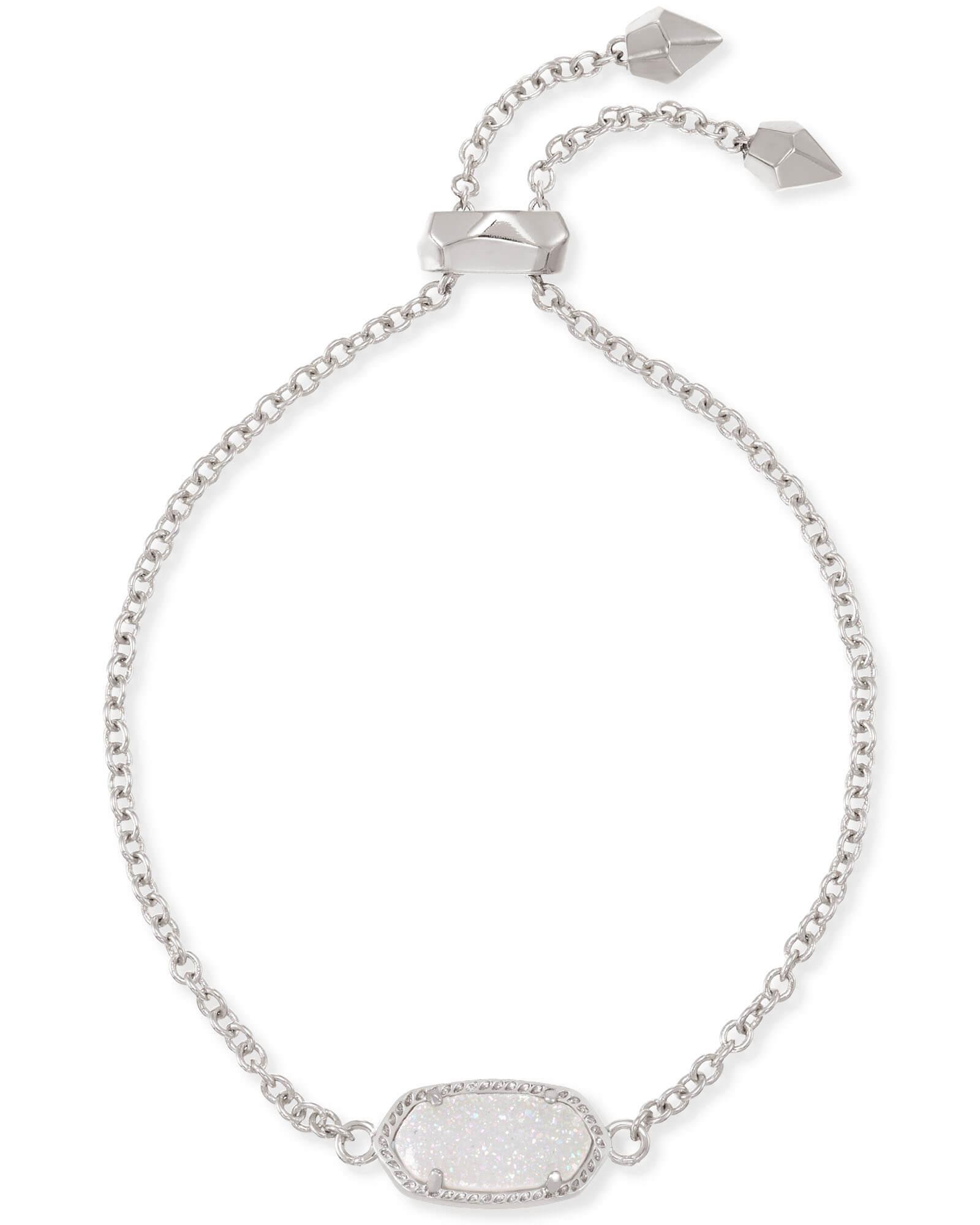 Kendra Scott Elaina Gold Adjustable Chain Bracelet in | Dichroic Glass Product Image