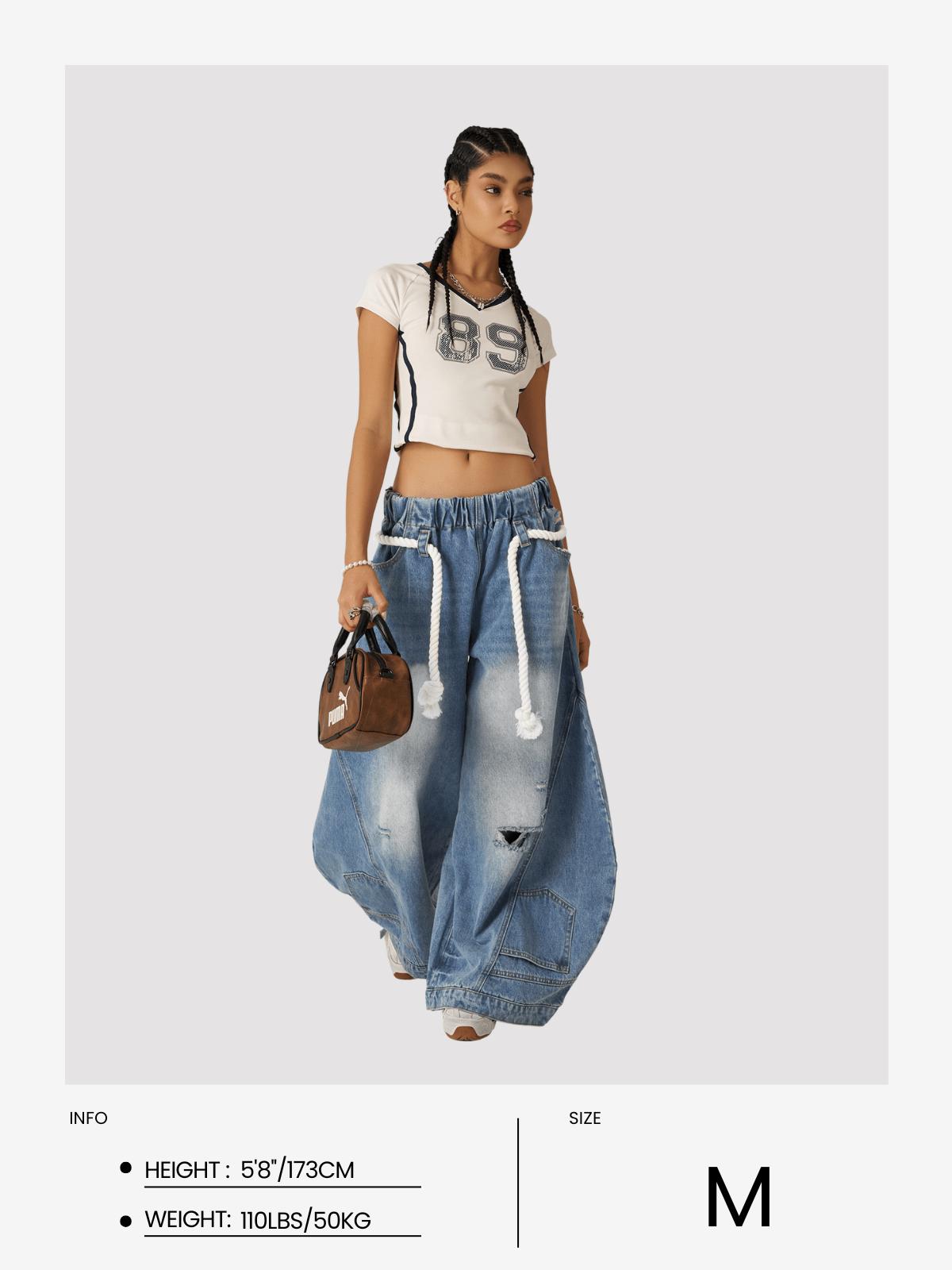 Aelfric Eden Reverse Super Baggy Barrel Jeans Product Image