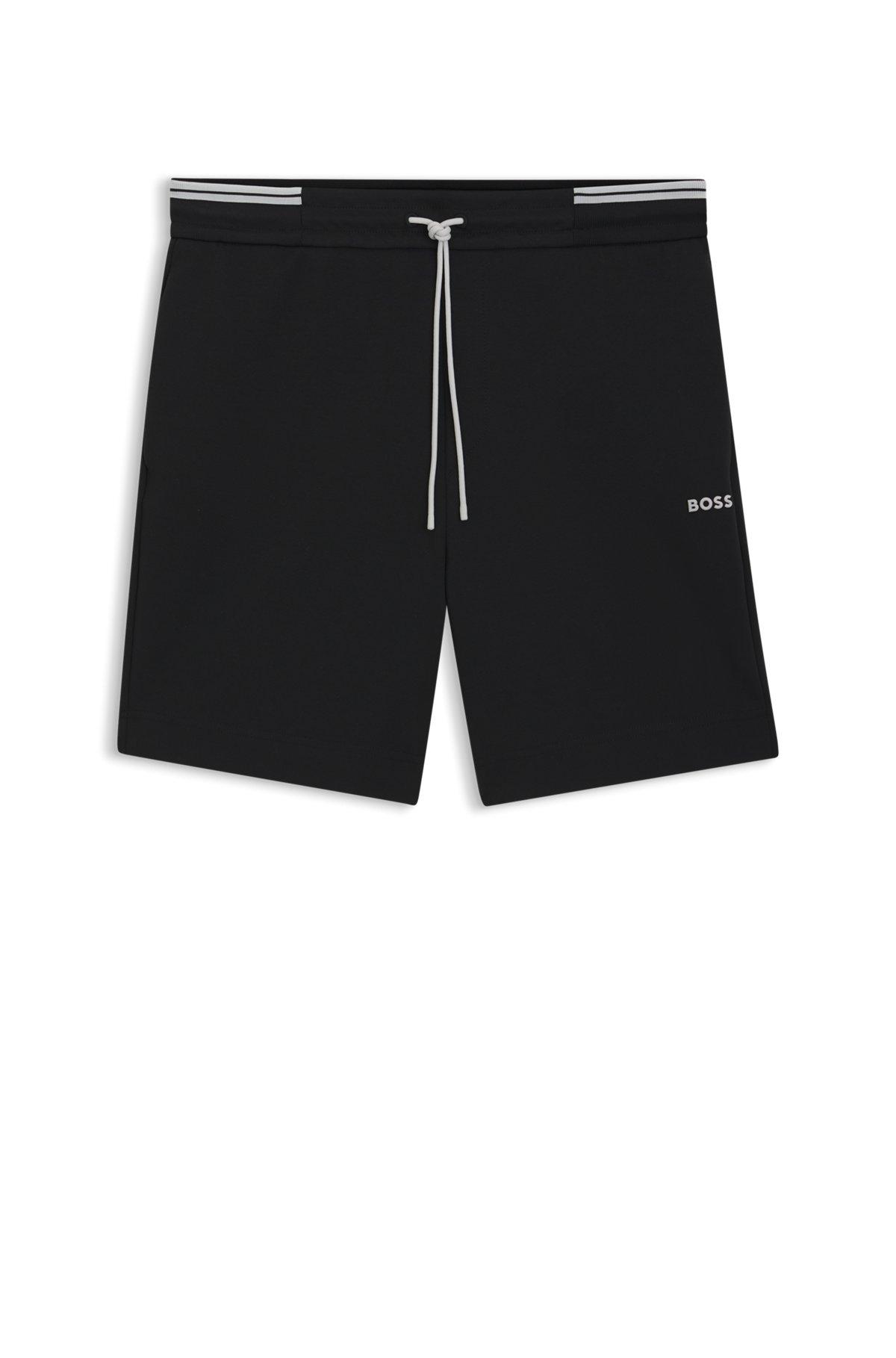 BOSS -  shorts with stripe details - Black Product Image
