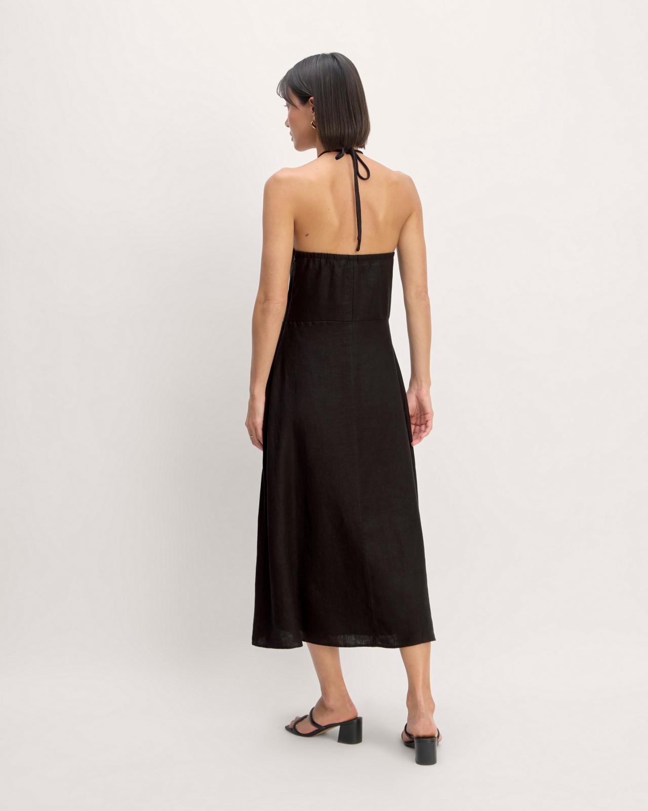 The Linen Halter-Neck Dress Product Image