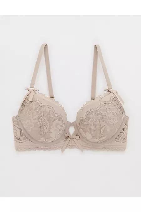 Show Off Feeling Femme Lace Plunge Push Up Bra Women's Product Image